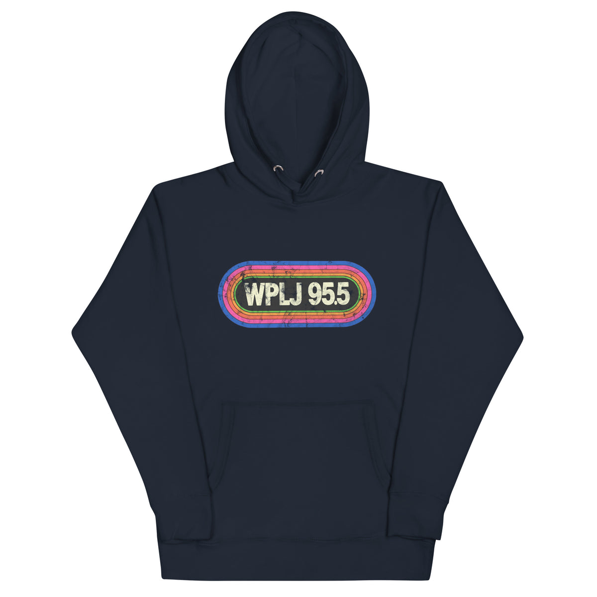 WPLJ 95.5 - NEW YORK / NEW JERSEY / CONNECTICUT - Unisex Hoodie Navy Blazer