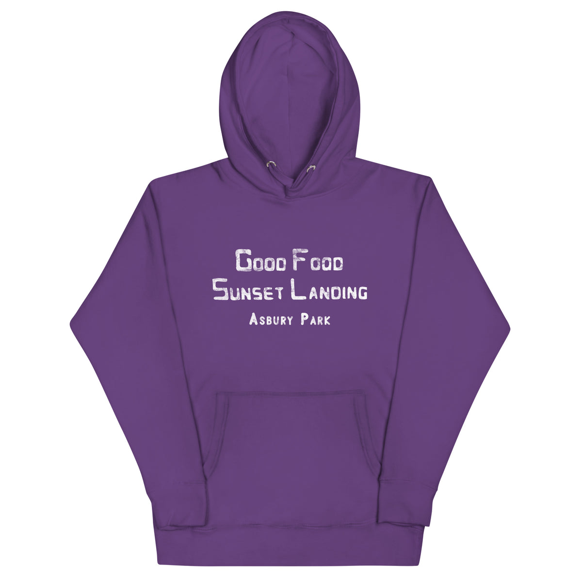 Sunset Landing - ASBURY PARK - Unisex Hoodie Purple