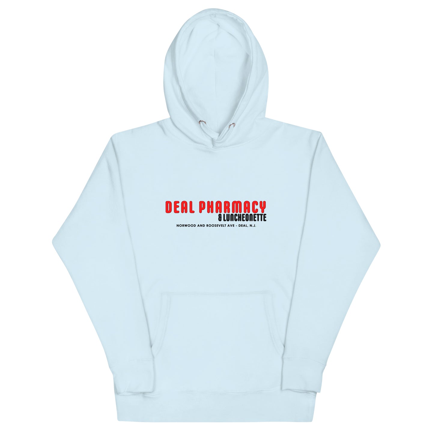 Deal Pharmacy & Luncheonette - DEAL - Unisex Hoodie Sky Blue