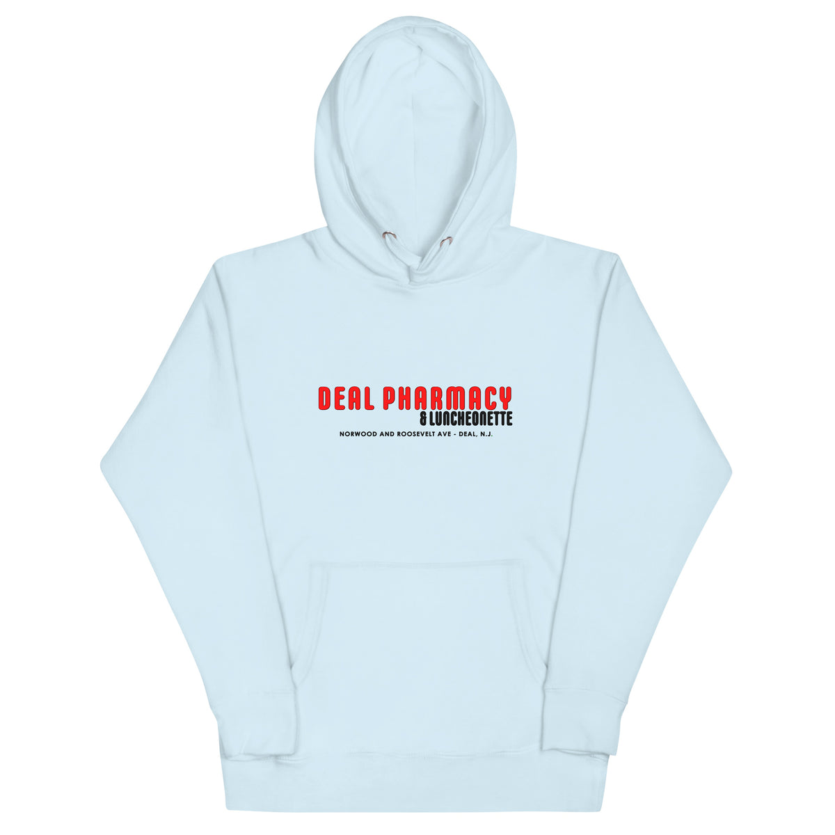 Deal Pharmacy & Luncheonette - DEAL - Unisex Hoodie Sky Blue