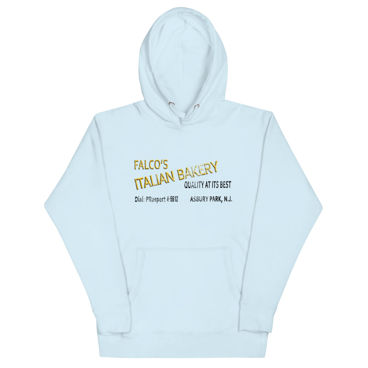 Falco's Italian Bakery - ASBURY PARK - Unisex Hoodie Sky Blue