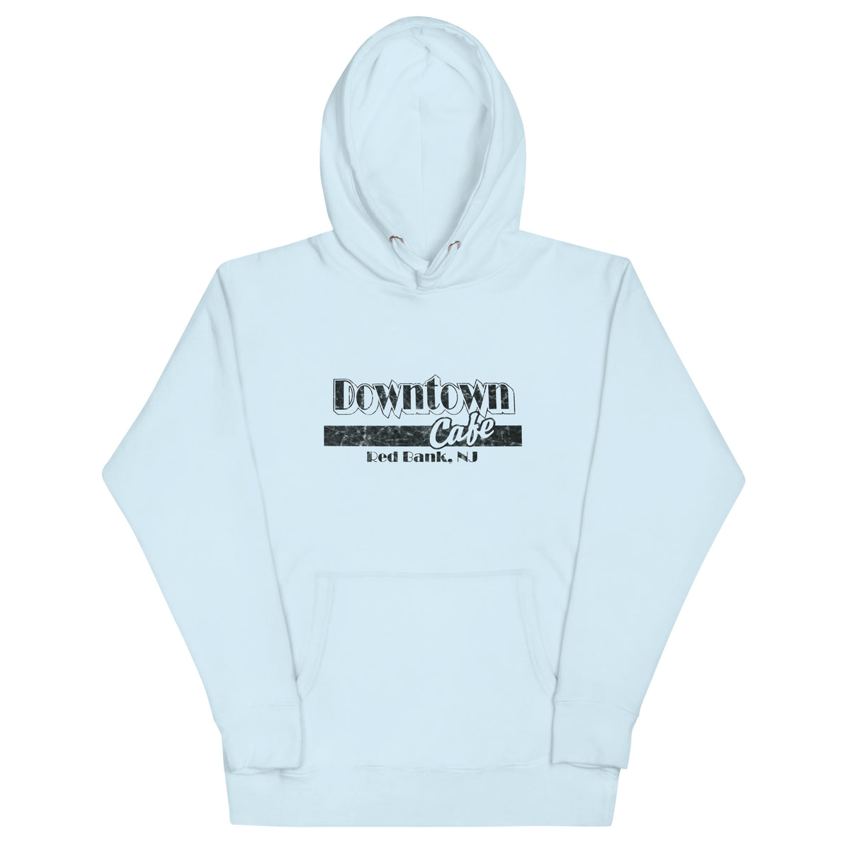 Downtown Cafe - RED BANK - Unisex Hoodie Sky Blue