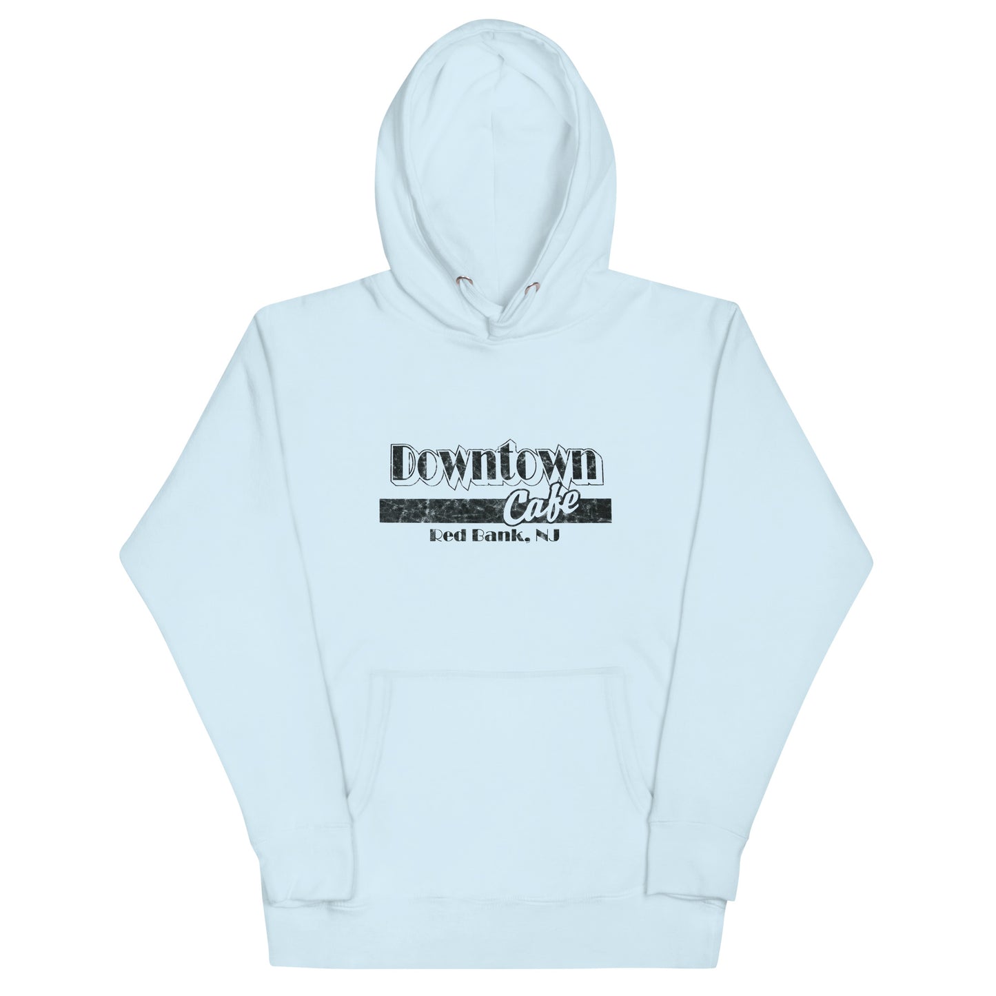 Downtown Cafe - RED BANK - Unisex Hoodie Sky Blue