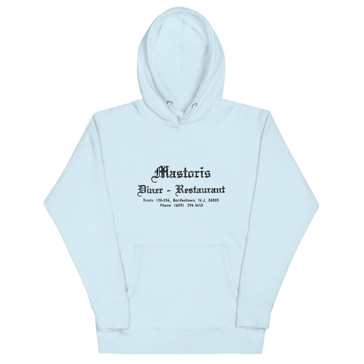 Mastoris - BORDENTOWN - Unisex Hoodie Sky Blue