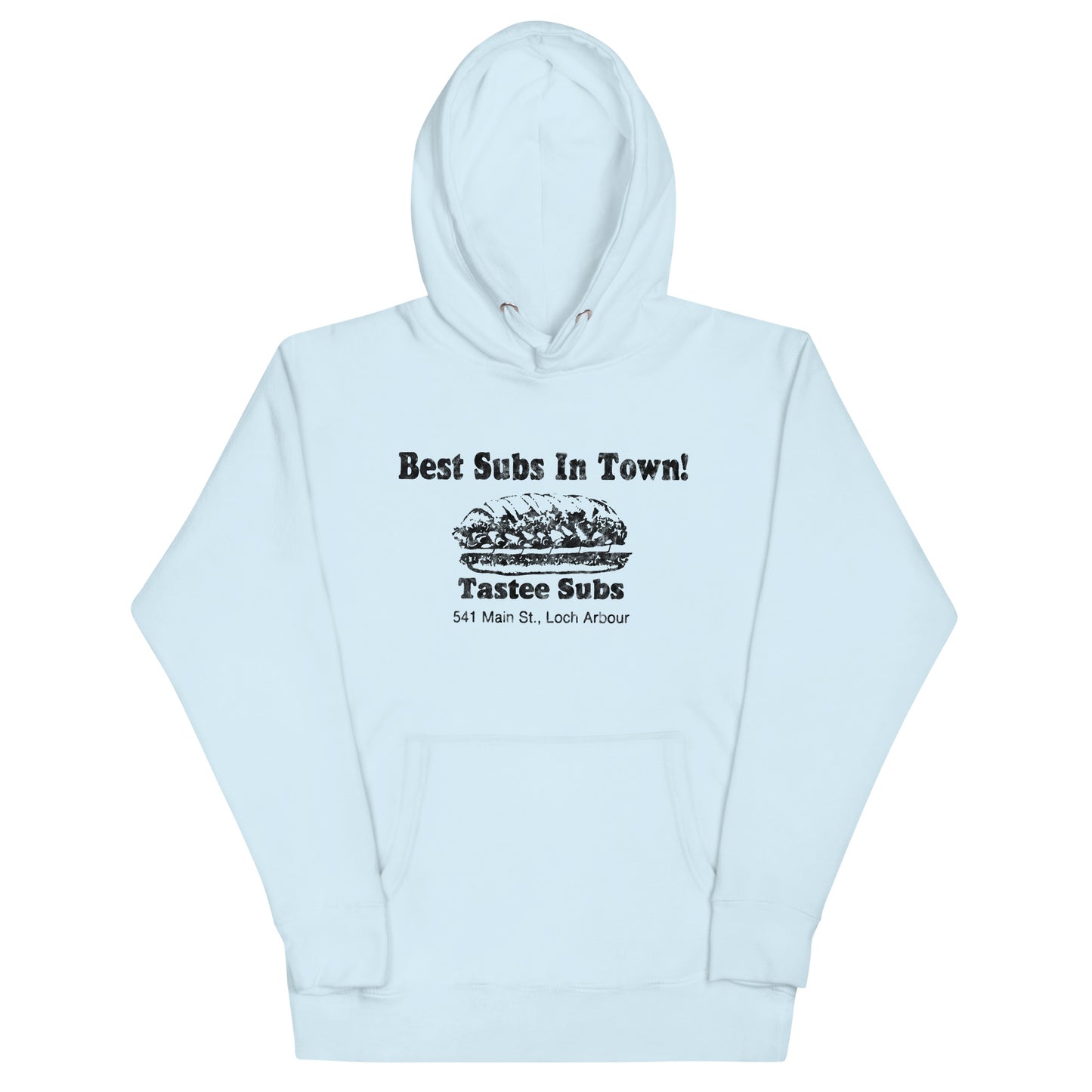 Tastee Subs - LOCH ARBOUR / ALLENHURST - Unisex Hoodie Sky Blue