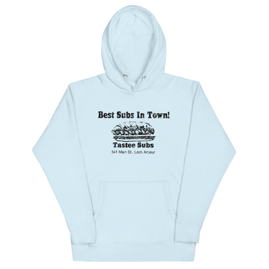 Tastee Subs - LOCH ARBOUR / ALLENHURST - Unisex Hoodie Sky Blue