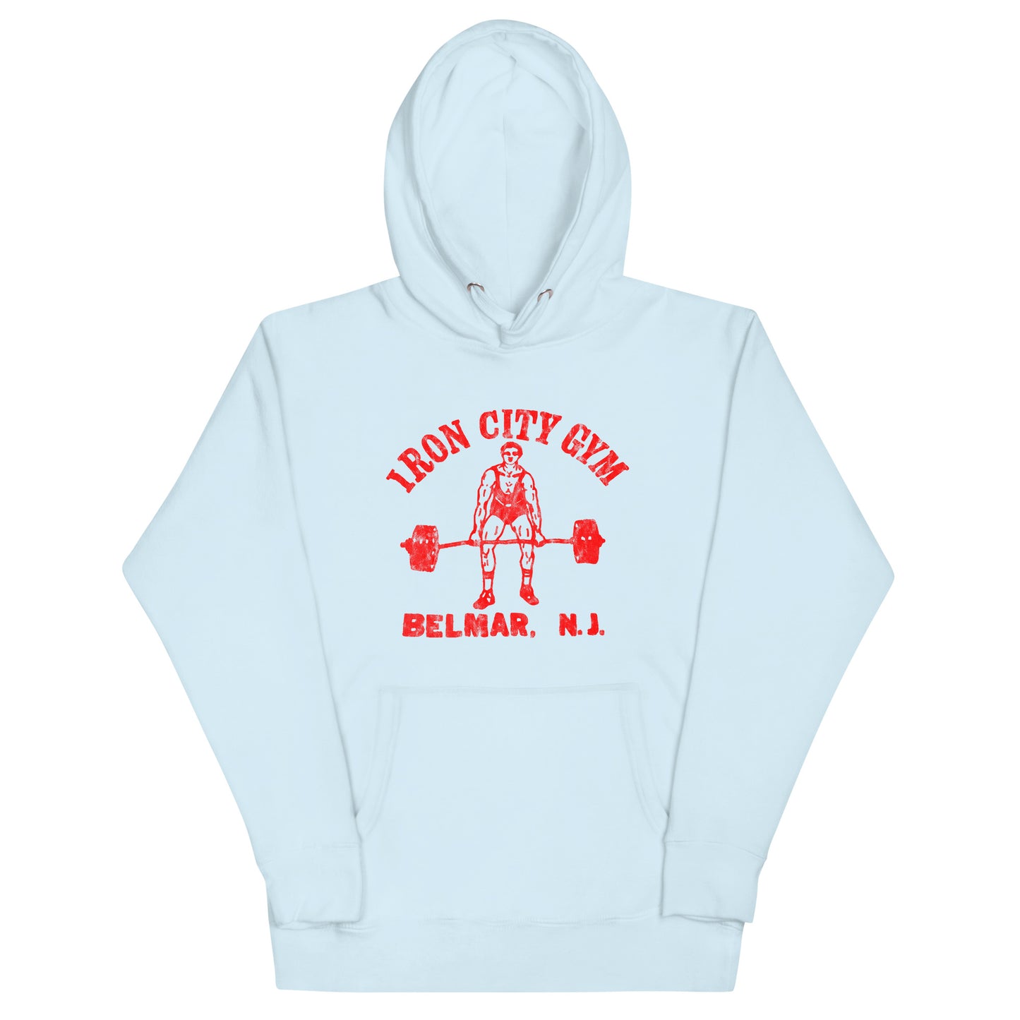 Iron City Gym - BELMAR - Unisex Hoodie Sky Blue