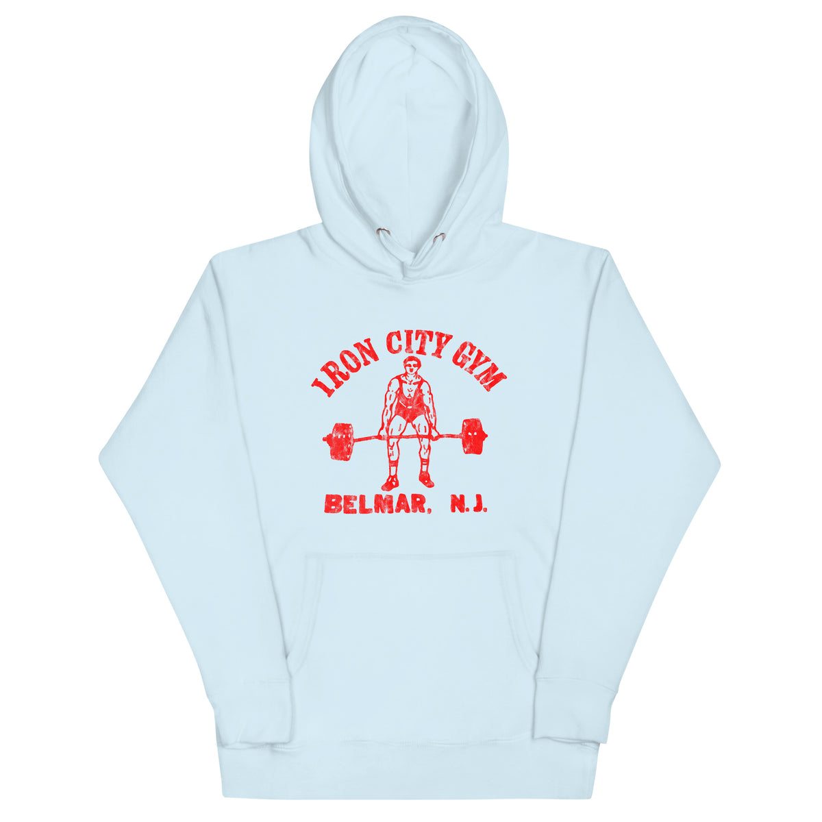 Iron City Gym - BELMAR - Unisex Hoodie Sky Blue