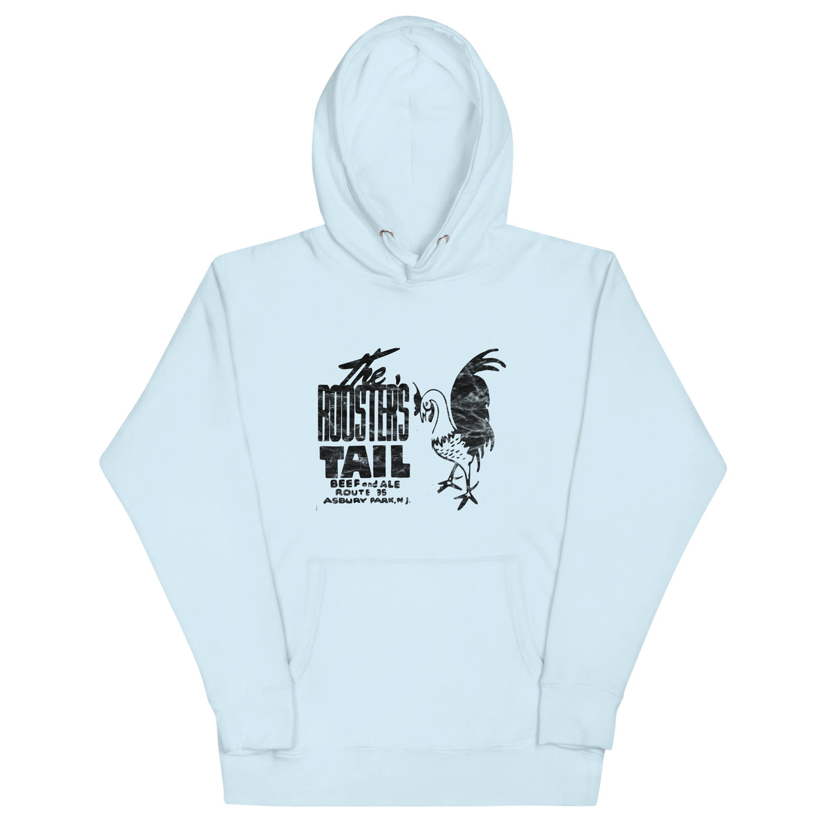 The Rooster's Tail - ASBURY PARK - Unisex Hoodie Sky Blue