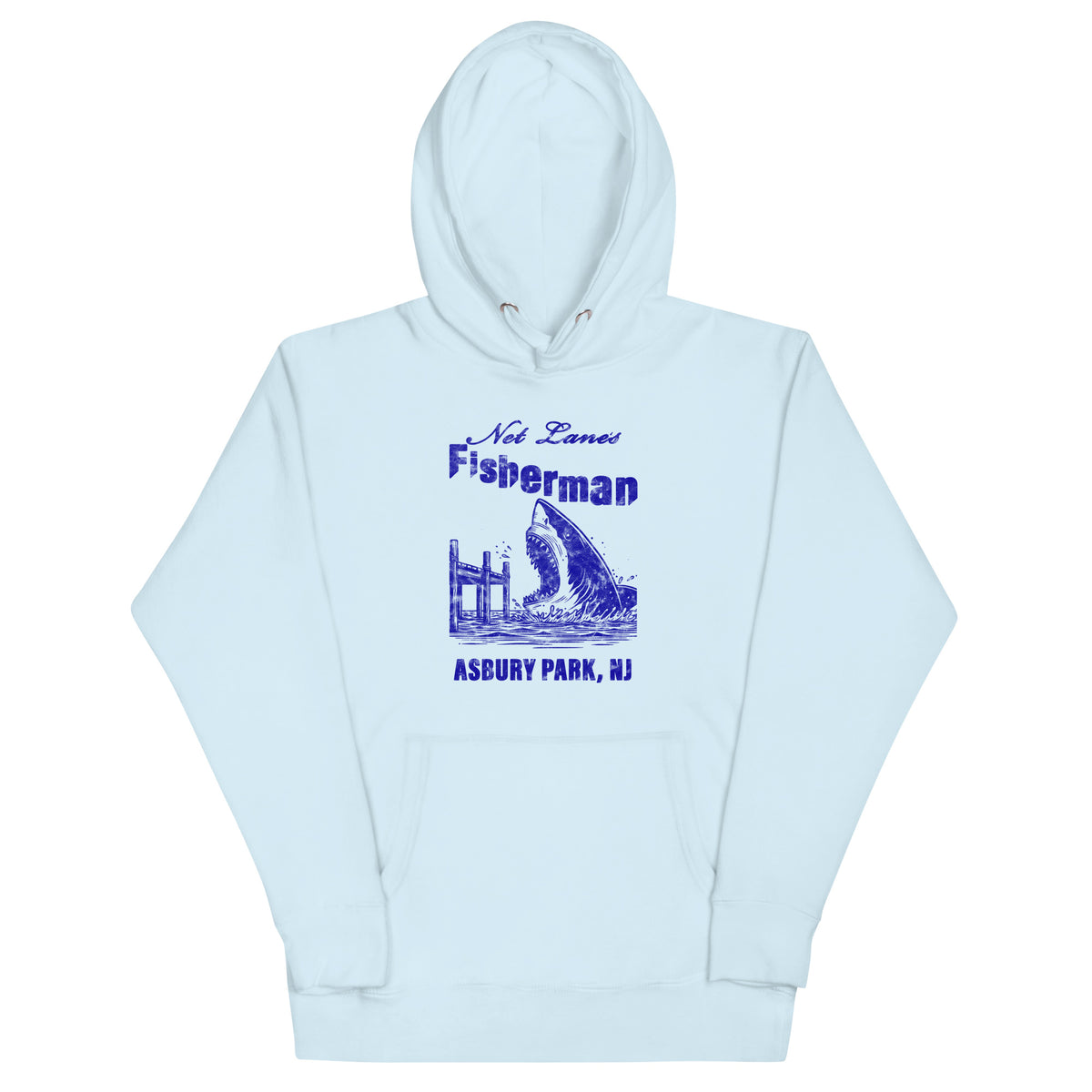 Net Lane's Fisherman - ASBURY PARK - Unisex Hoodie Sky Blue