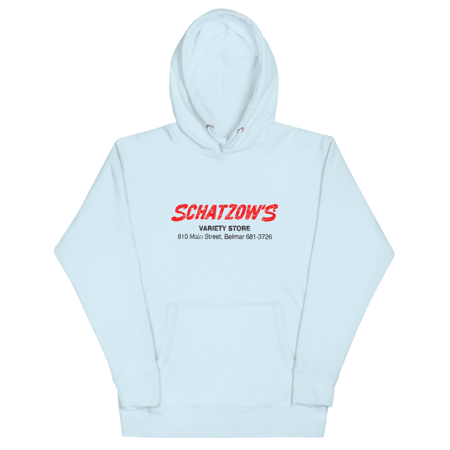 Schatzow's Variety Store - BELMAR - Unisex Hoodie Sky Blue