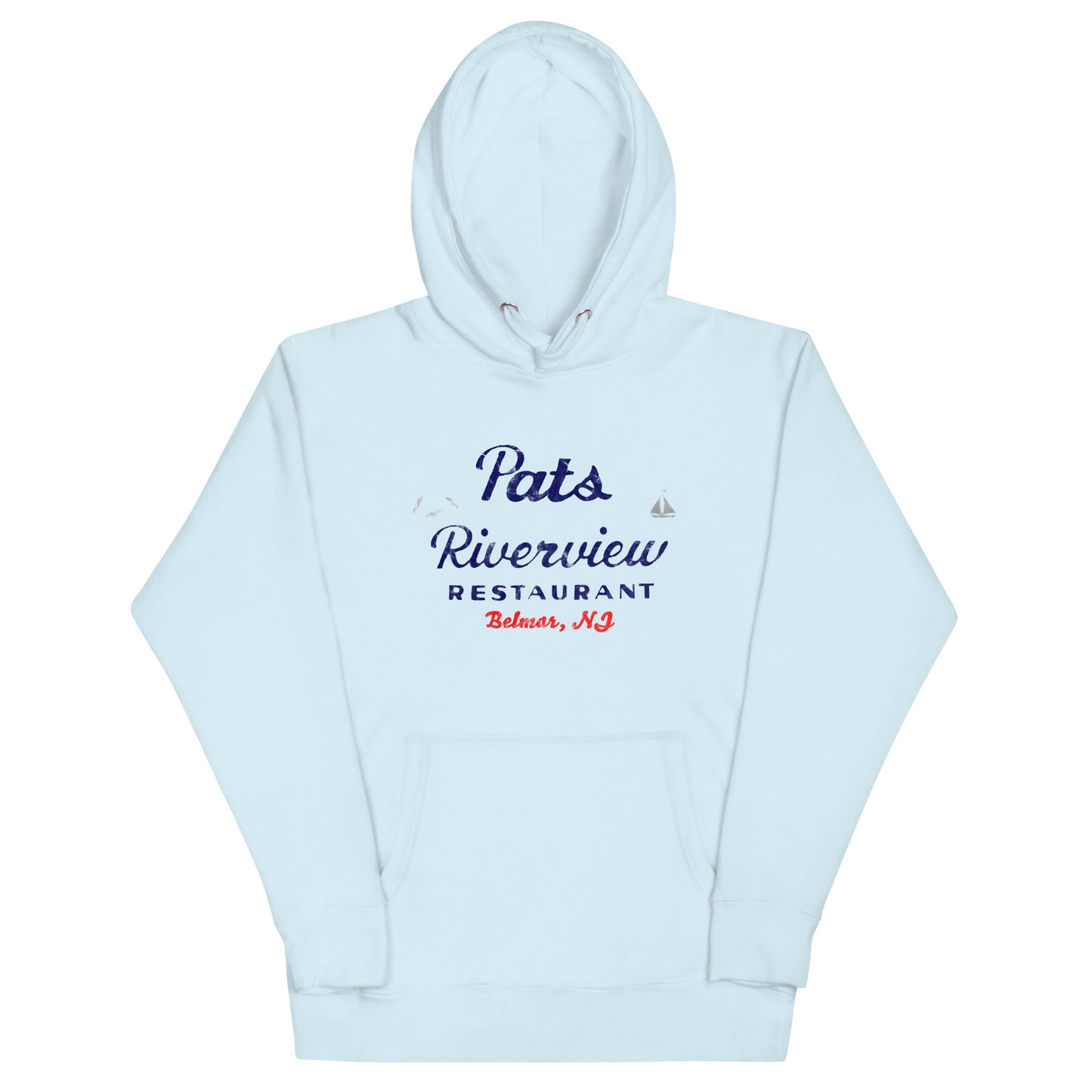 Pat's Riverview Diner- BELMAR - Unisex Hoodie Sky Blue