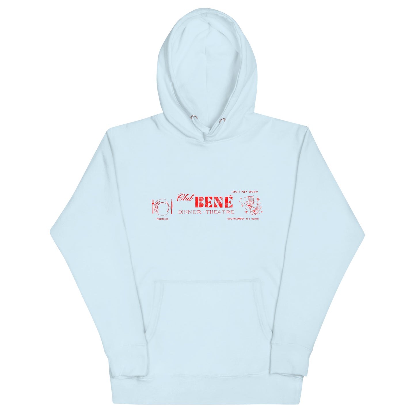 Club Bené - SOUTH AMBOY - Unisex Hoodie Sky Blue