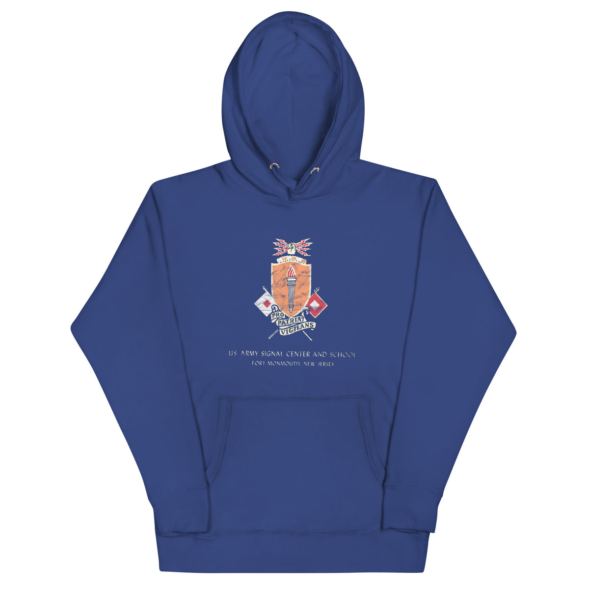 Fort Monmouth U.S. Army Signal Center and School - EATONTOWN - Unisex Hoodie Team Royal