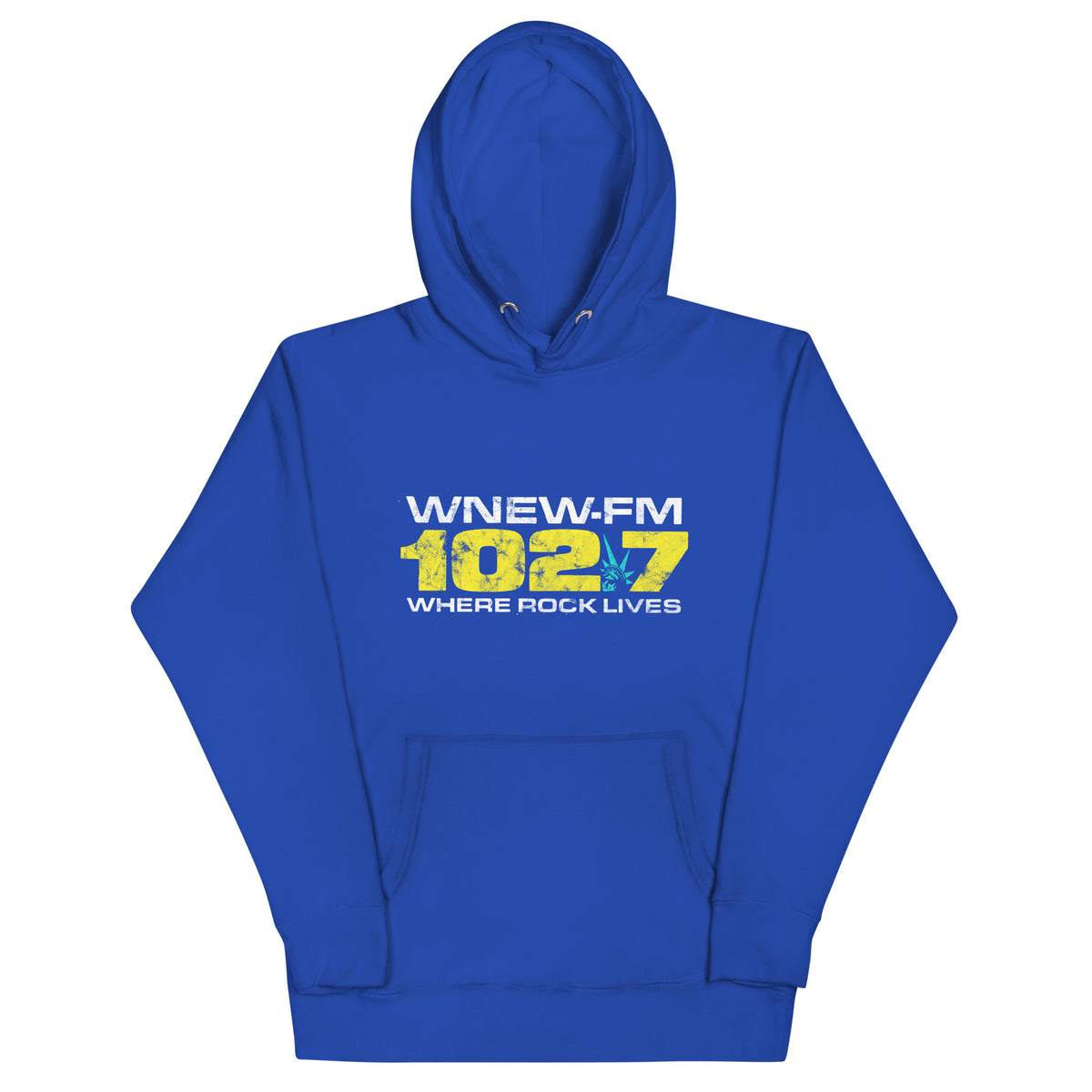 WNEW FM 102.7 Where Rock Lives - NEW JERSEY / NEW YORK / CONNECTICUT - Unisex Hoodie Team Royal
