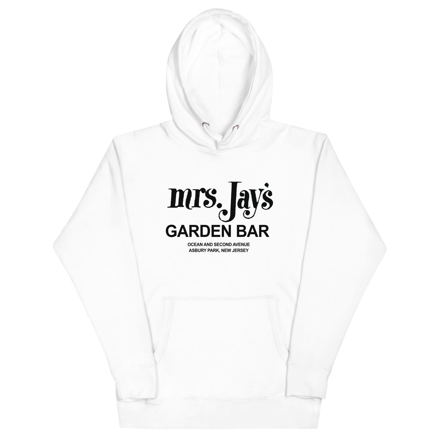 Mrs. Jay's Garden Bar - ASBURY PARK - Unisex Hoodie White