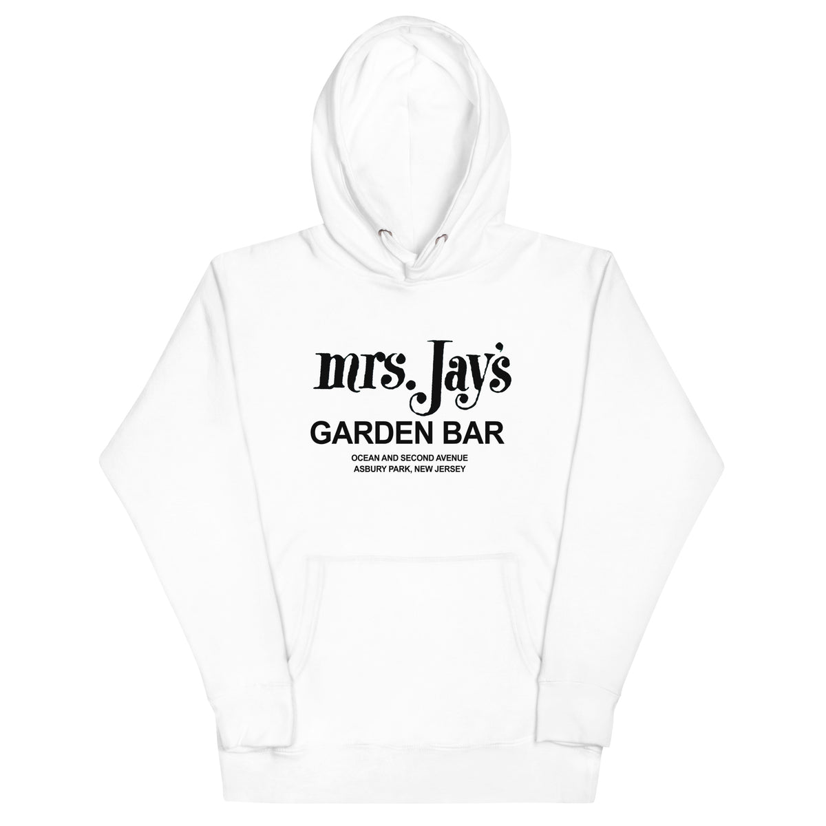 Mrs. Jay's Garden Bar - ASBURY PARK - Unisex Hoodie White