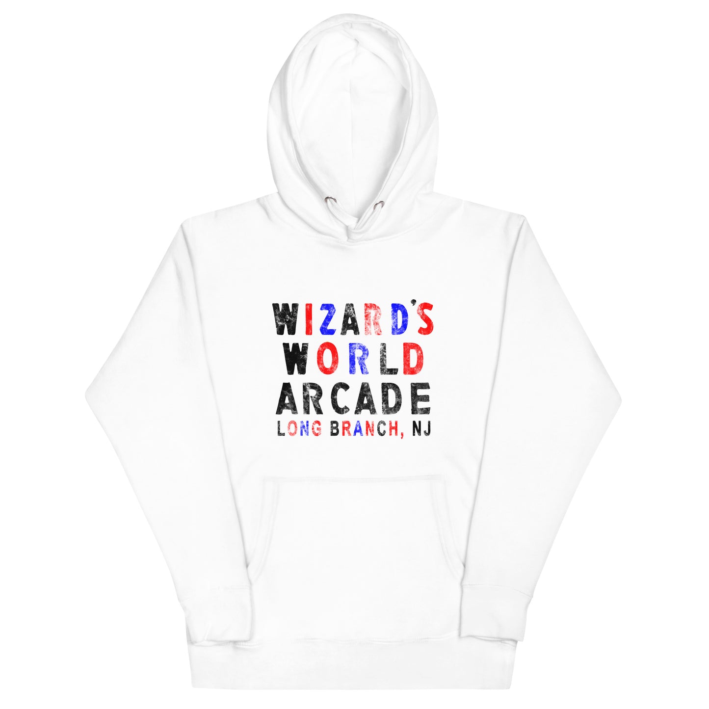 Wizard's World Arcade - LONG BRANCH - Unisex Hoodie White
