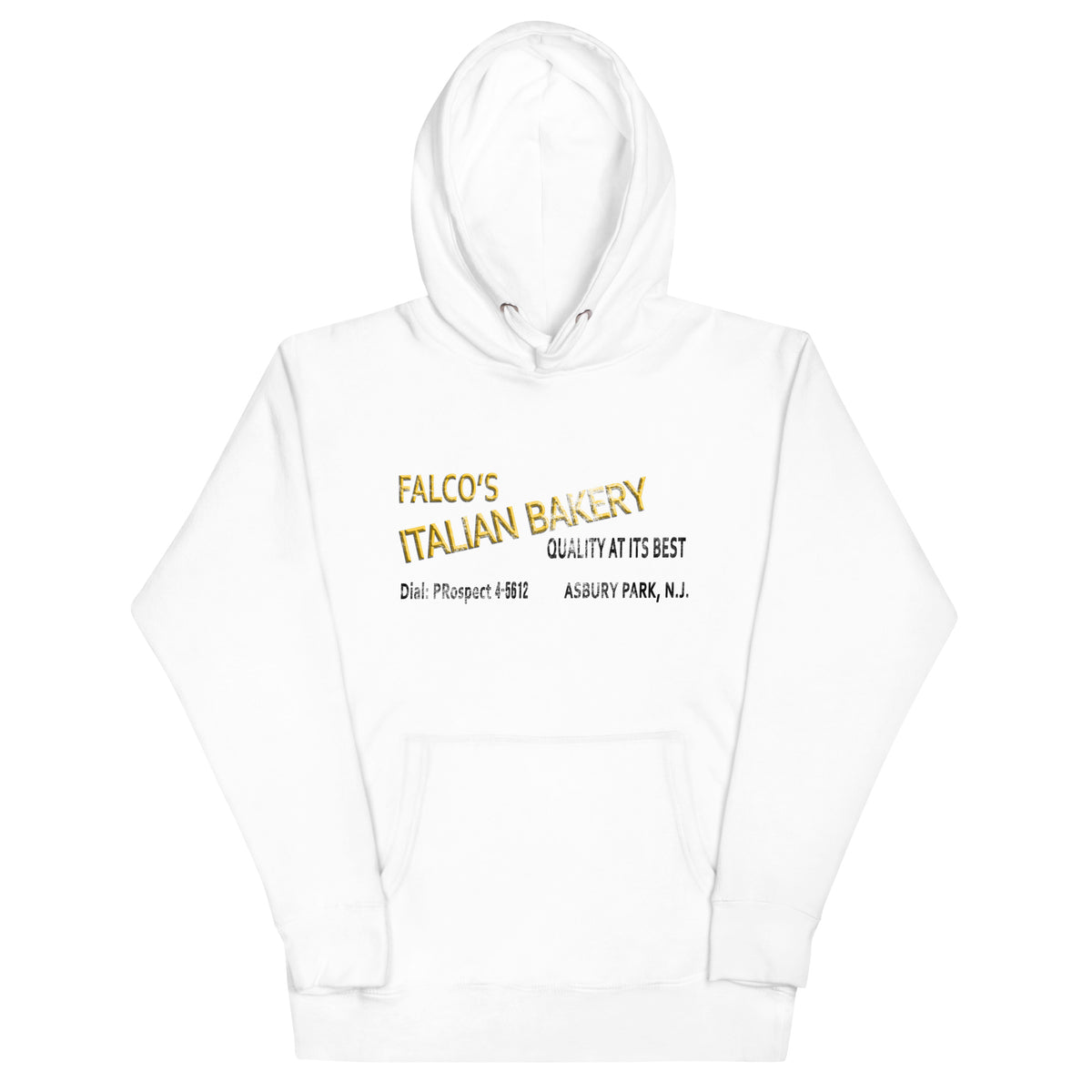 Falco's Italian Bakery - ASBURY PARK - Unisex Hoodie White