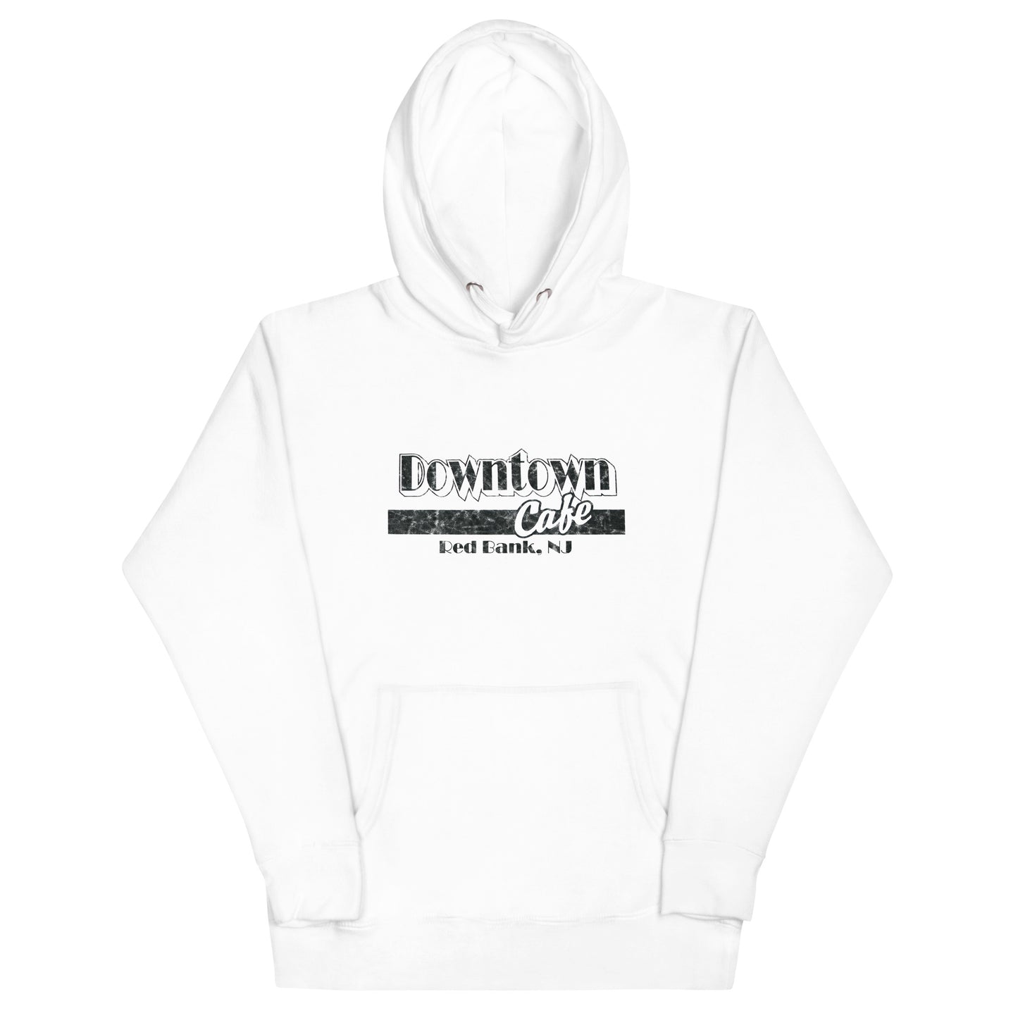 Downtown Cafe - RED BANK - Unisex Hoodie White