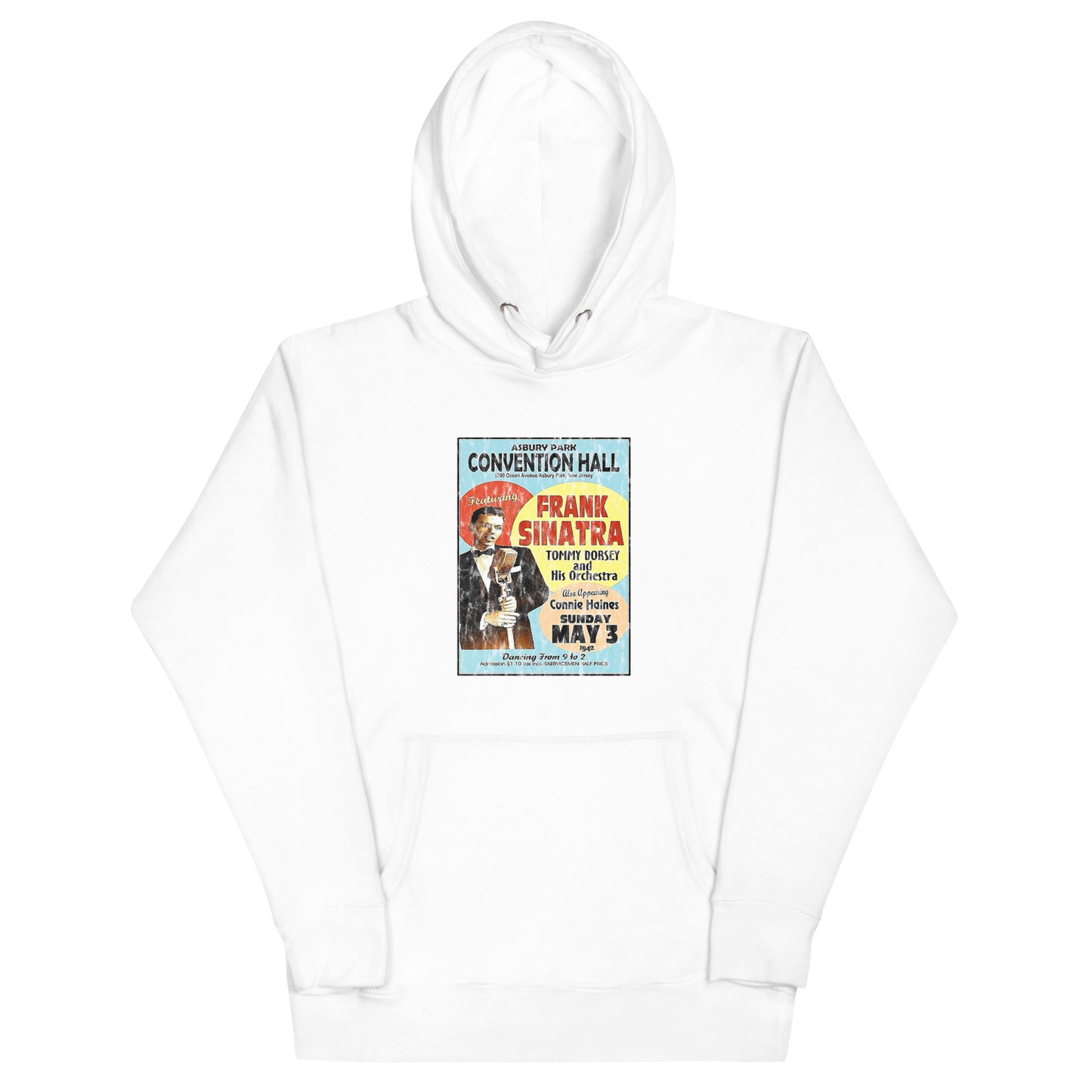 Sinatra at Convention Hall - ASBURY PARK - Unisex Hoodie White