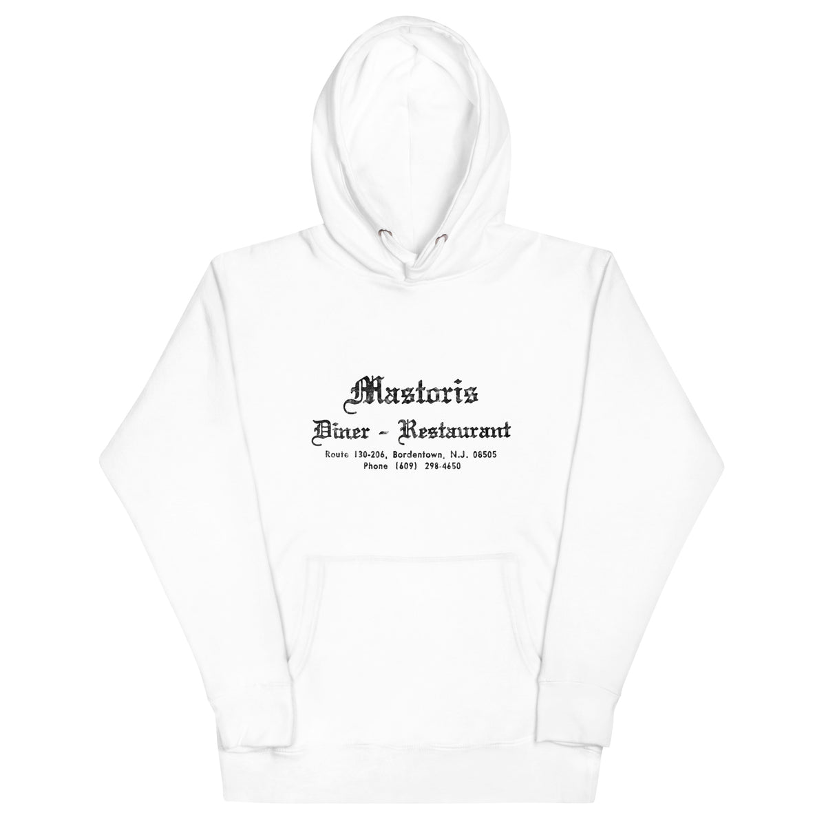 Mastoris - BORDENTOWN - Unisex Hoodie White