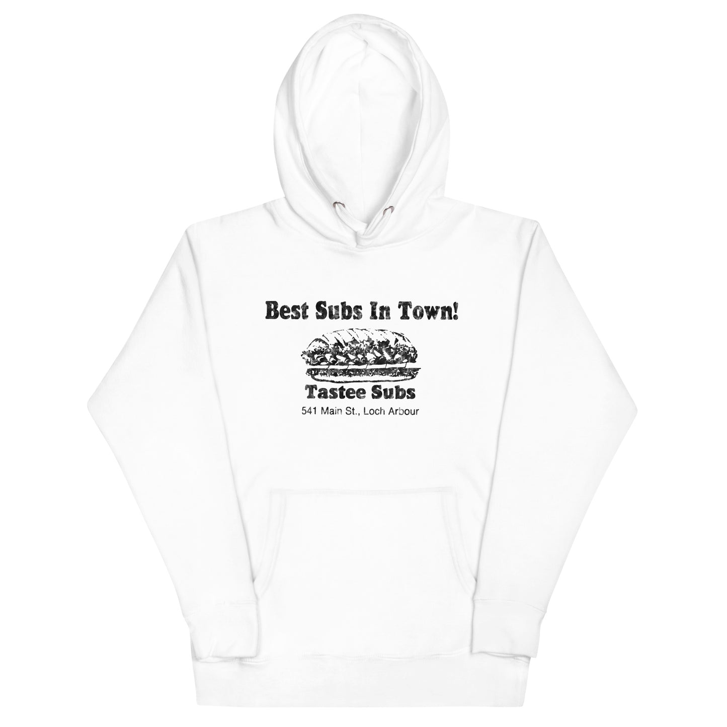 Tastee Subs - LOCH ARBOUR / ALLENHURST - Unisex Hoodie White