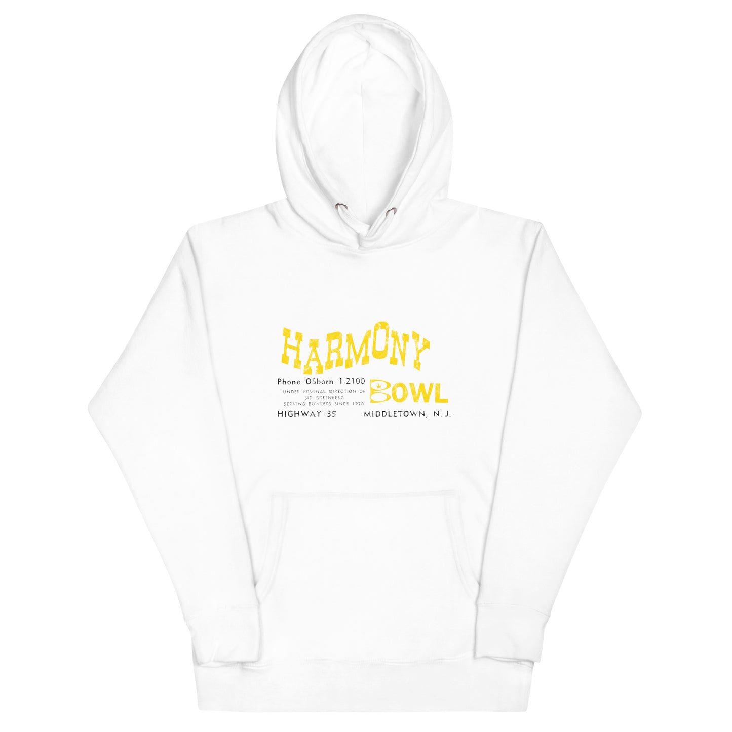 Harmony Bowl - MIDDLETOWN - Unisex Hoodie White