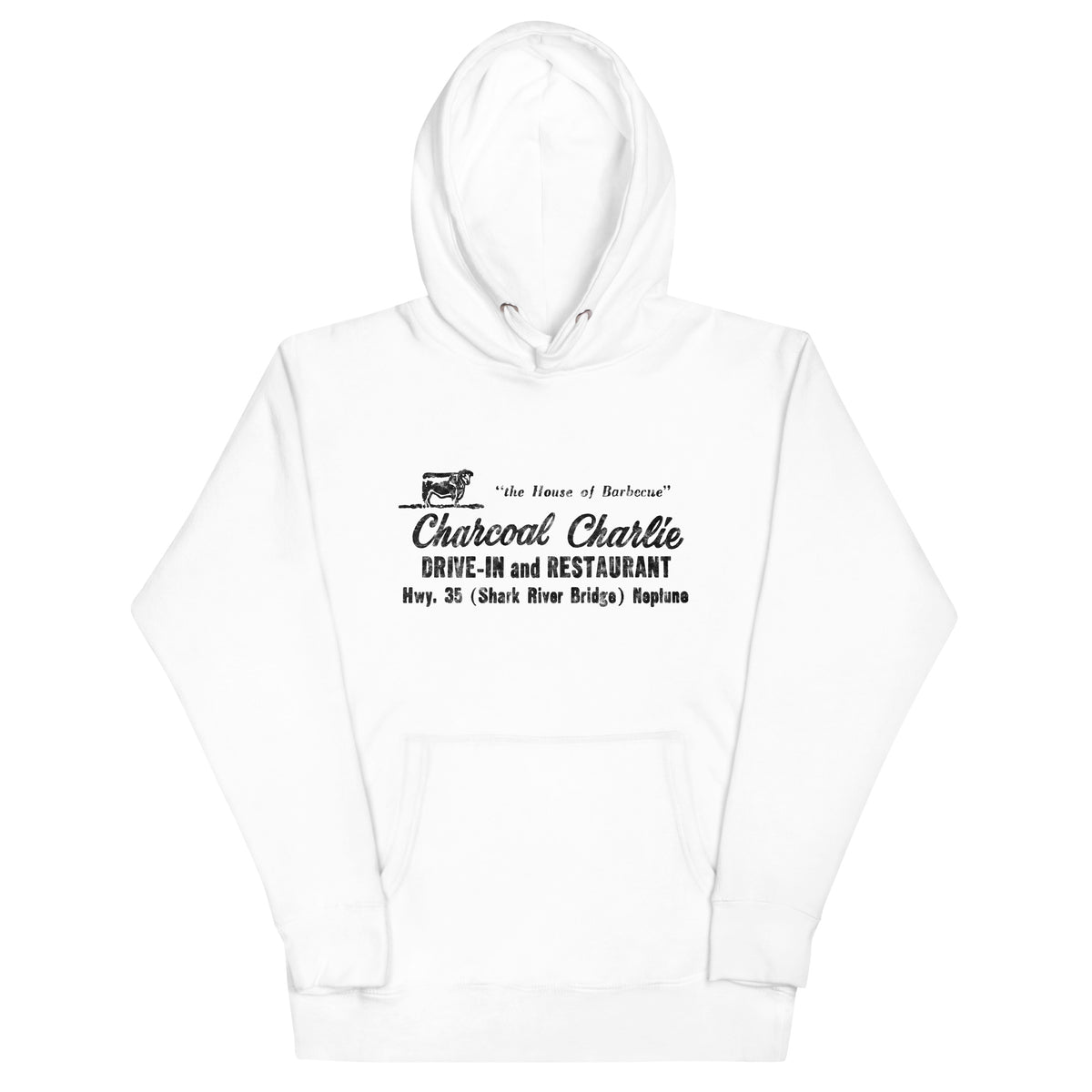 Charcoal Charlie - NEPTUNE - Unisex Hoodie White