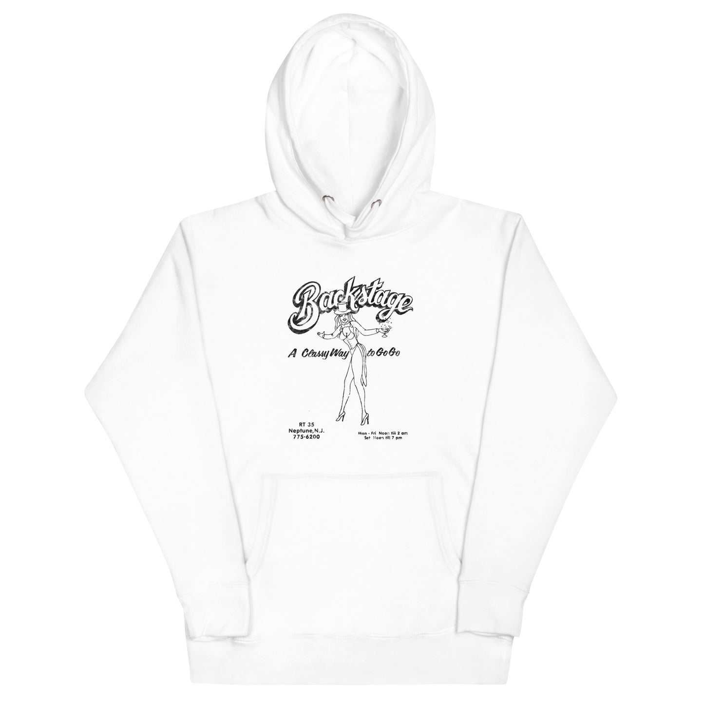 Backstage Go-Go Club - NEPTUNE - Unisex Hoodie White