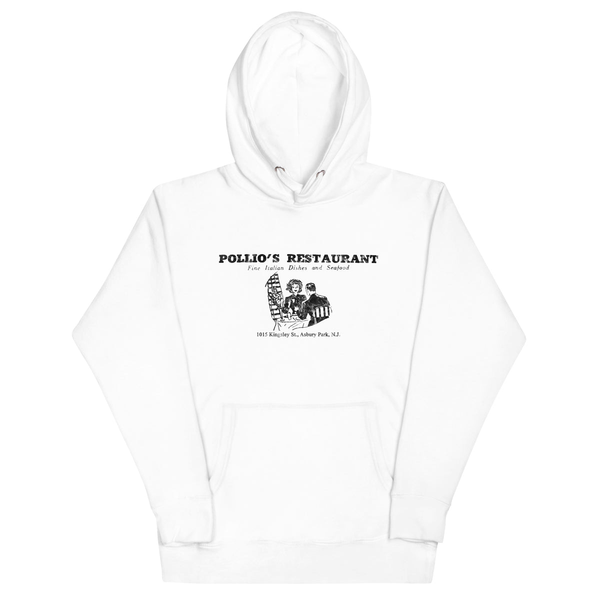 Pollio's Restaurant - ASBURY PARK - Unisex Hoodie White