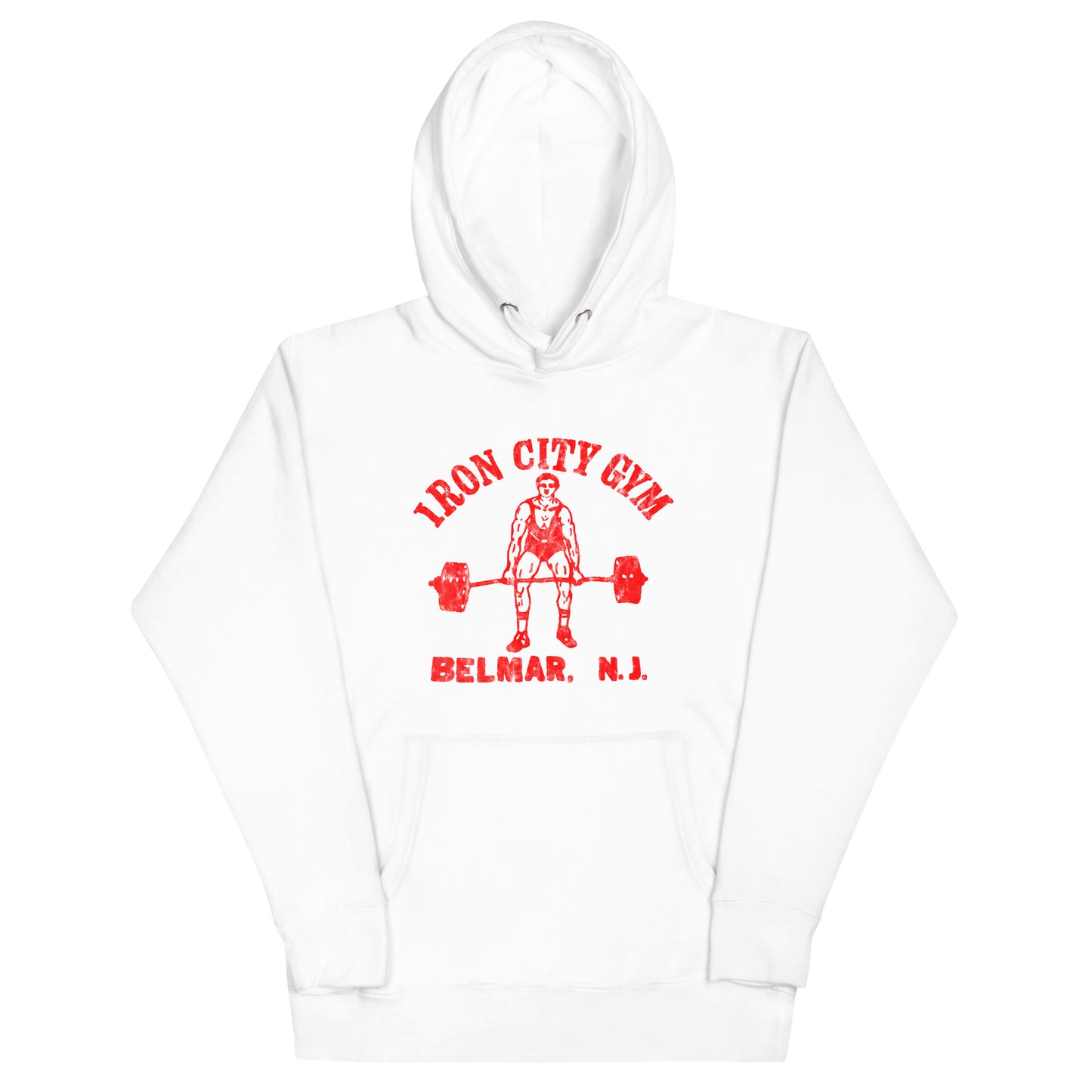 Iron City Gym - BELMAR - Unisex Hoodie White