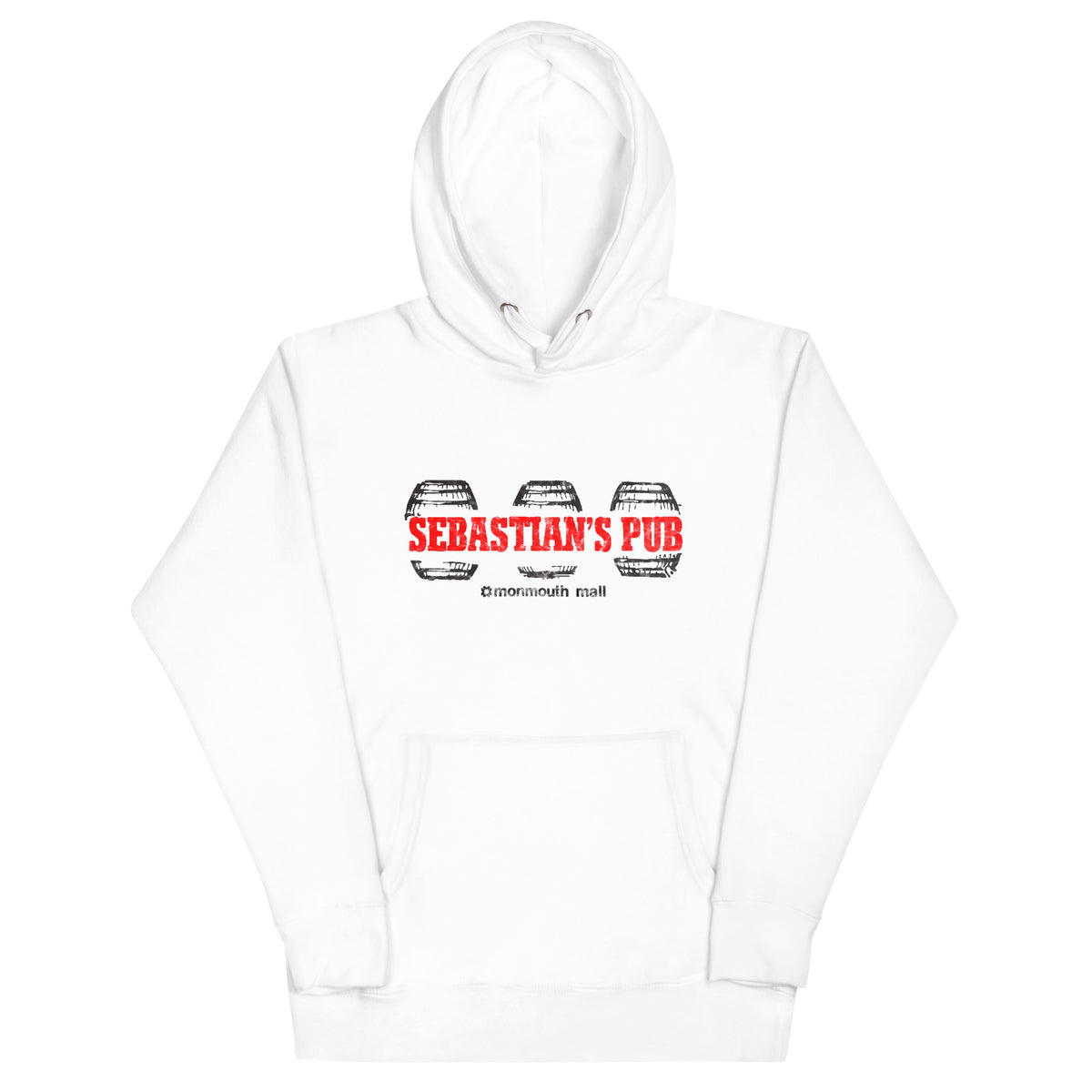 Sebastian's Pub - MONMOUTH MALL / EATONTOWN - Unisex Hoodie White