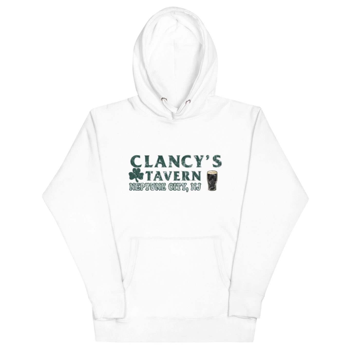 Clancy's Tavern - NEPTUNE CITY - Unisex Hoodie White