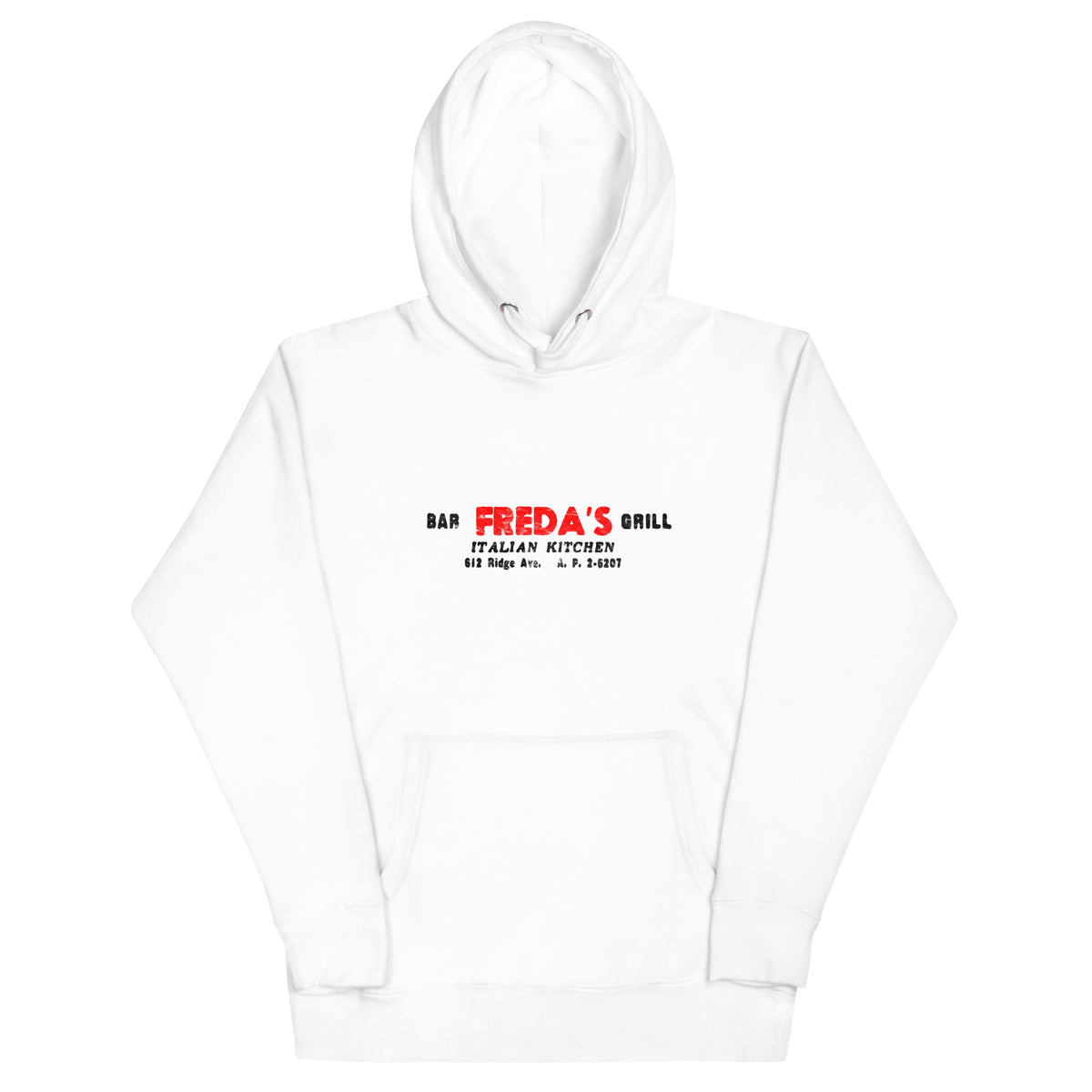 Freda's Italian Kitchen - ASBURY PARK - Unisex Hoodie White