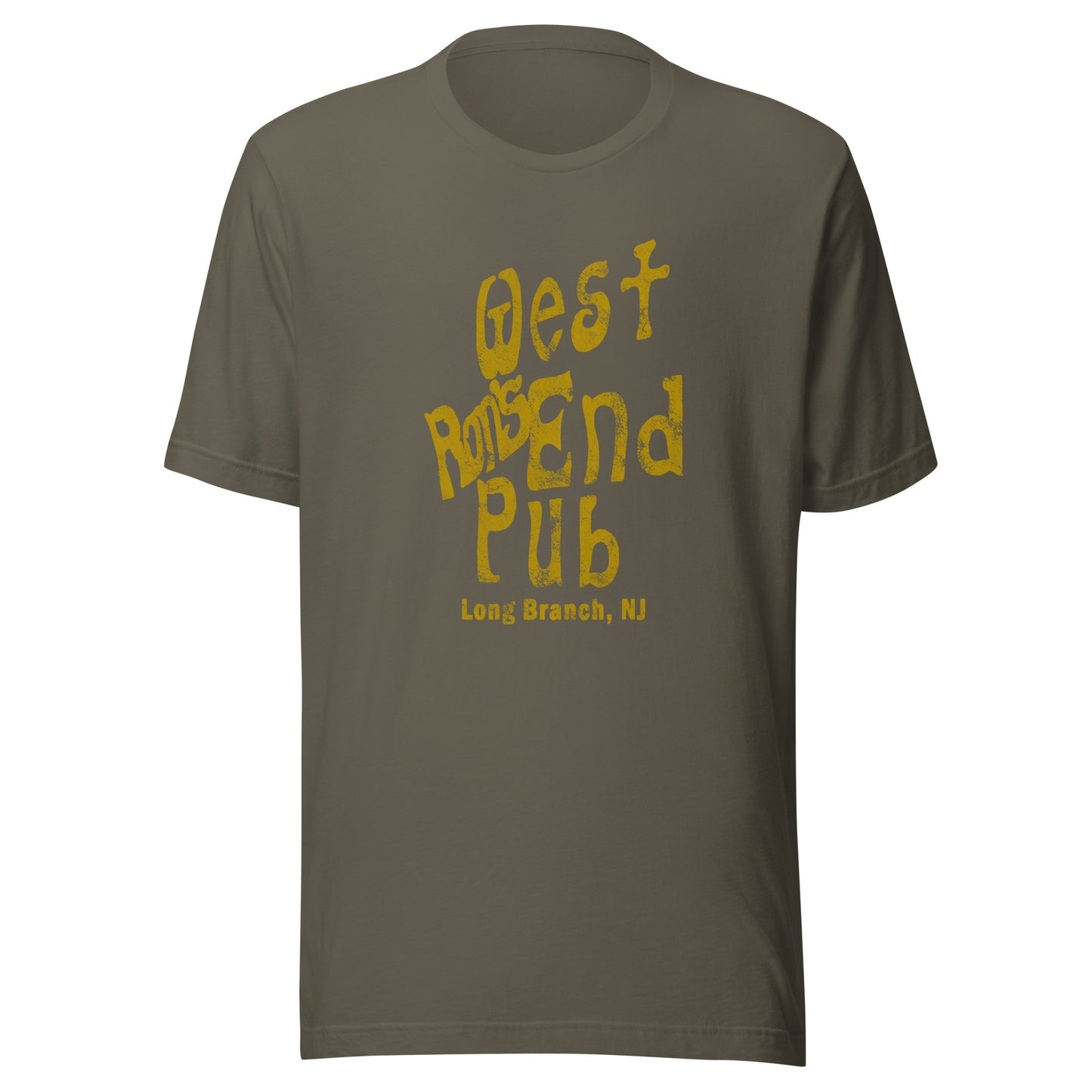 Ron's West End Pub - LONG BRANCH - Unisex t-shirt Army