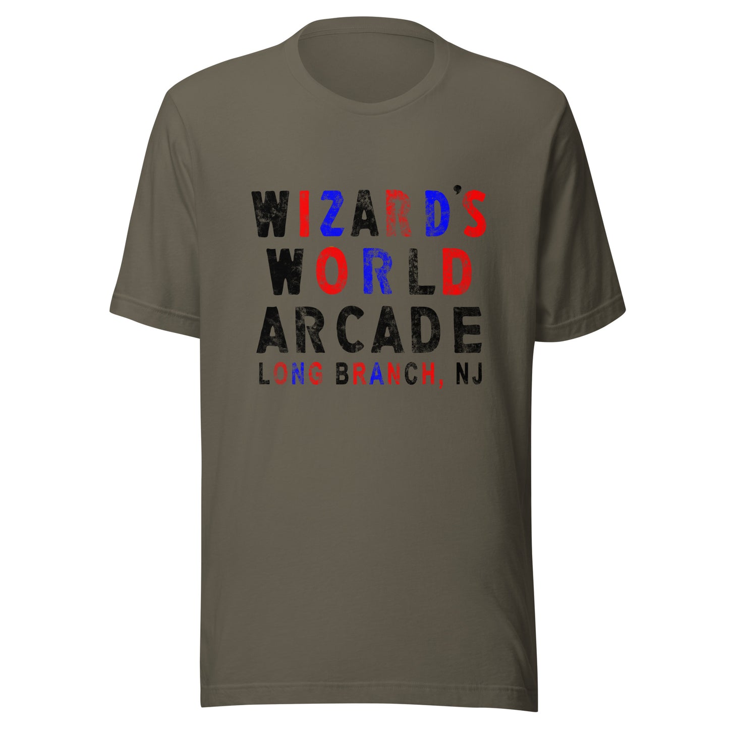 Wizard's World Arcade - LONG BRANCH - Unisex t-shirt Army