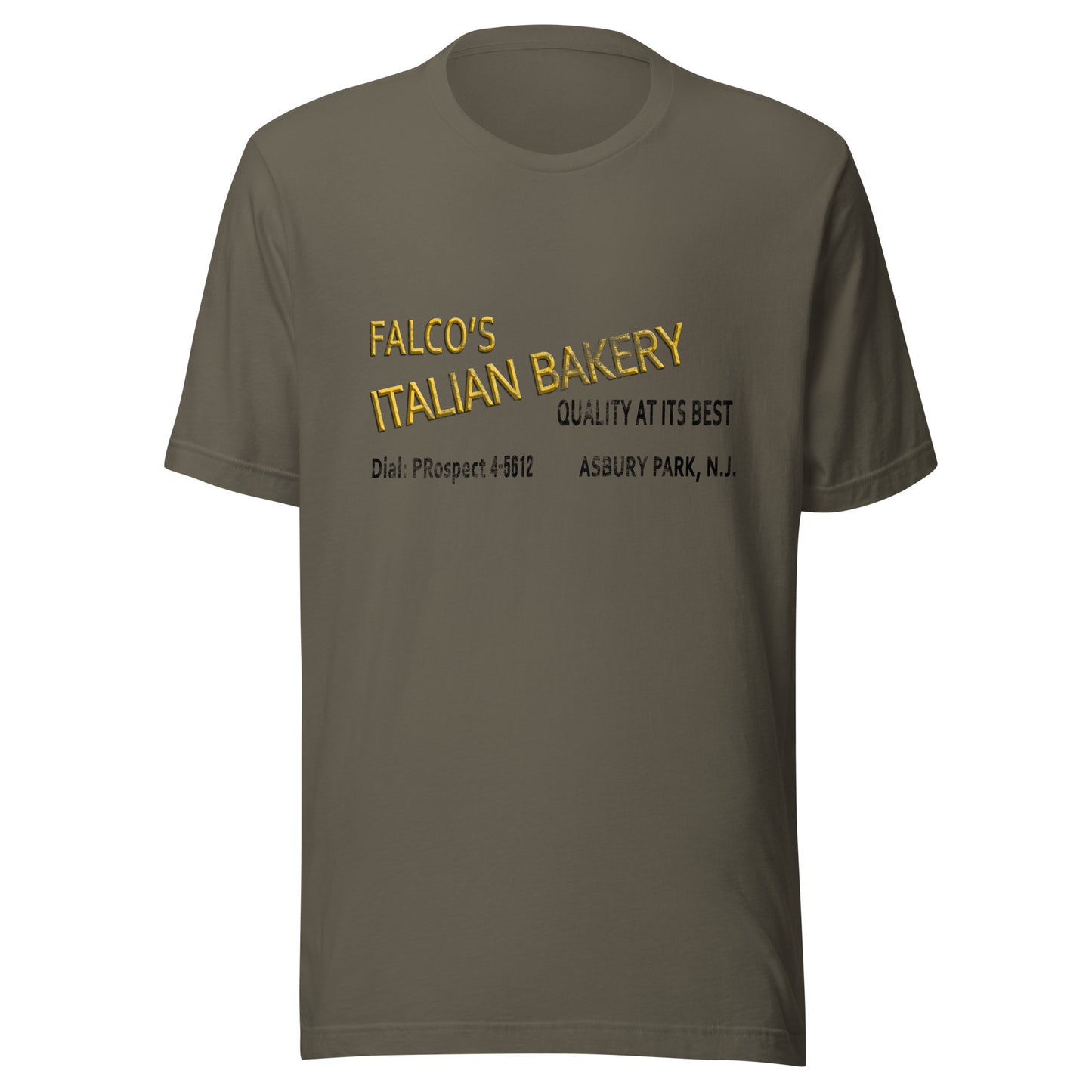Falco's Italian Bakery - ASBURY PARK - Unisex t-shirt Army