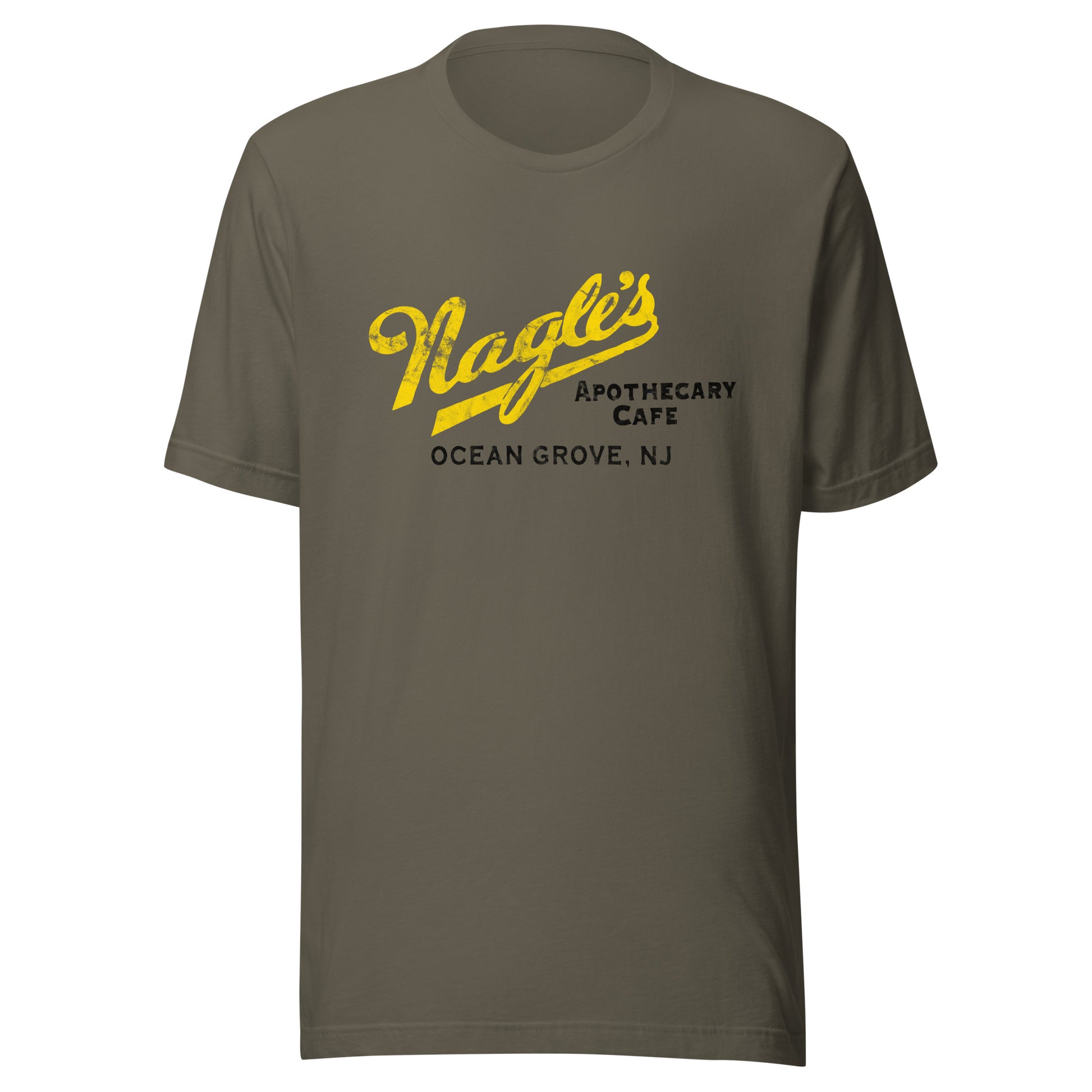Nagle's Apothecary Cafe - OCEAN GROVE - Unisex t-shirt Army