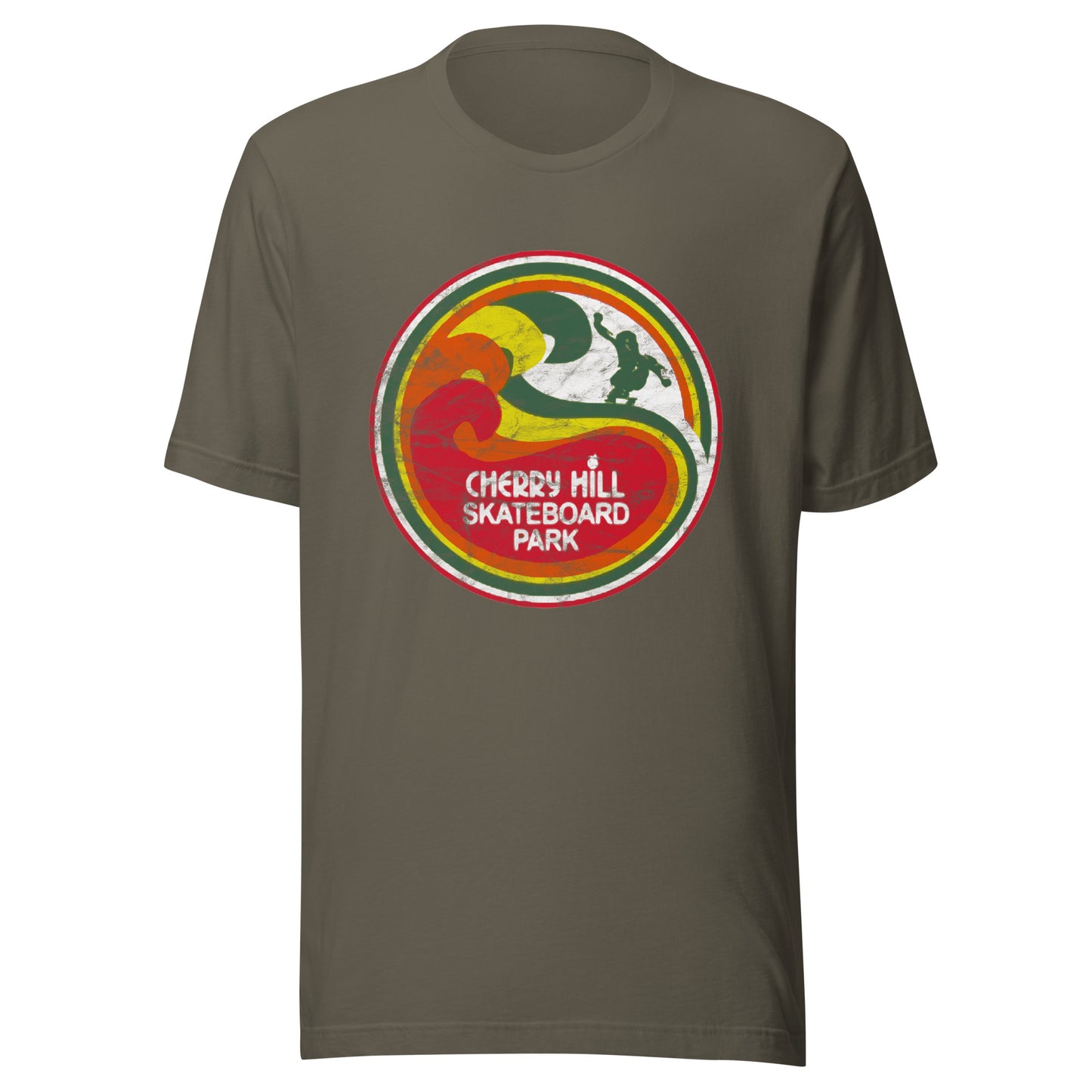 Cherry Hill Skateboard Park - CHERRY HILL - Unisex t-shirt Army