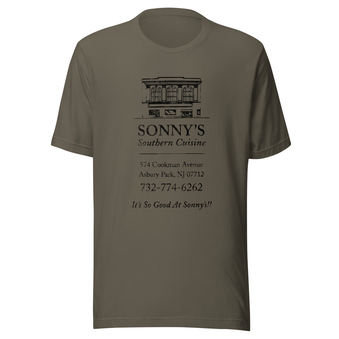 Sonny's Southern Cuisine - ASBURY PARK - Unisex t-shirt Army