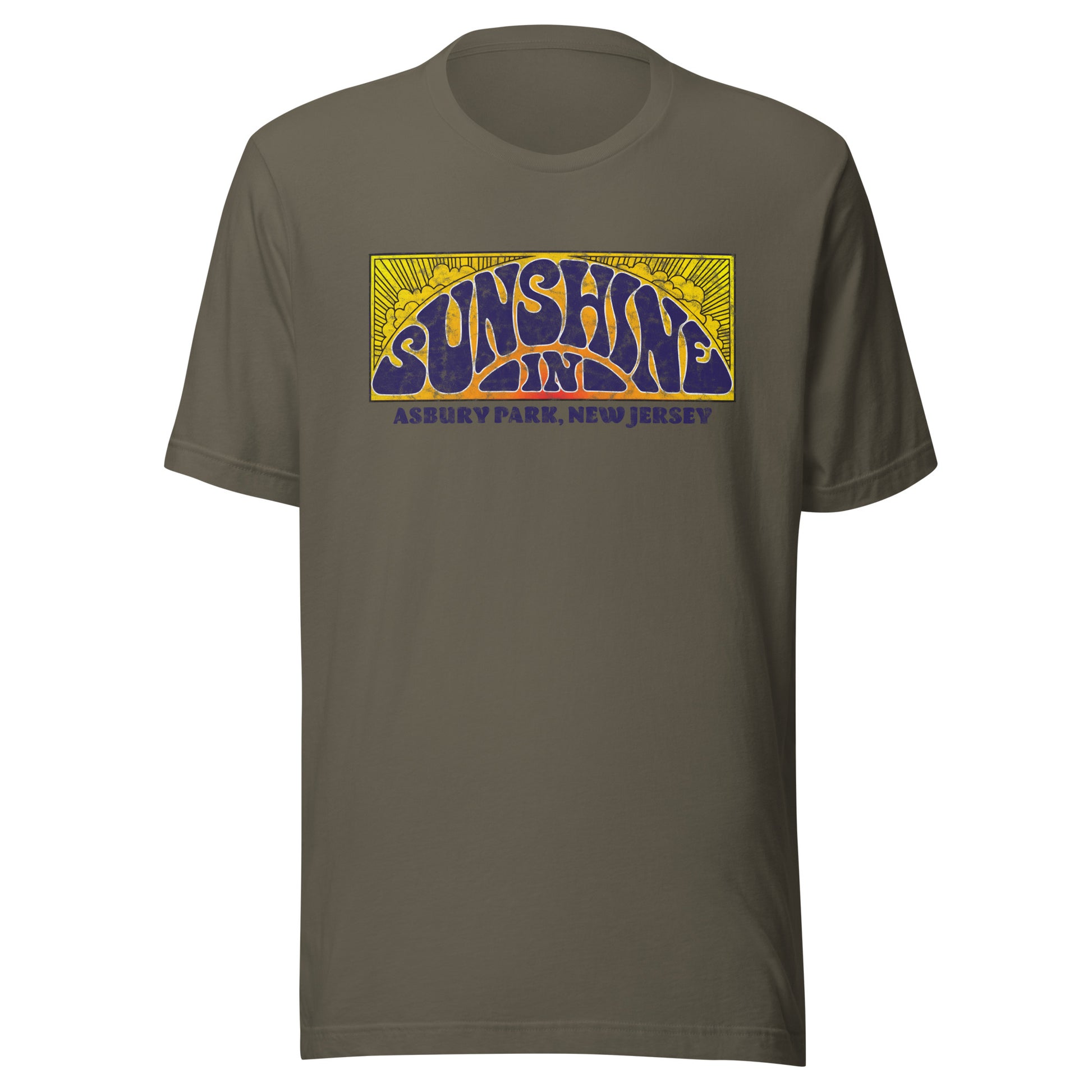 Sunshine In - ASBURY PARK - Unisex t-shirt Army