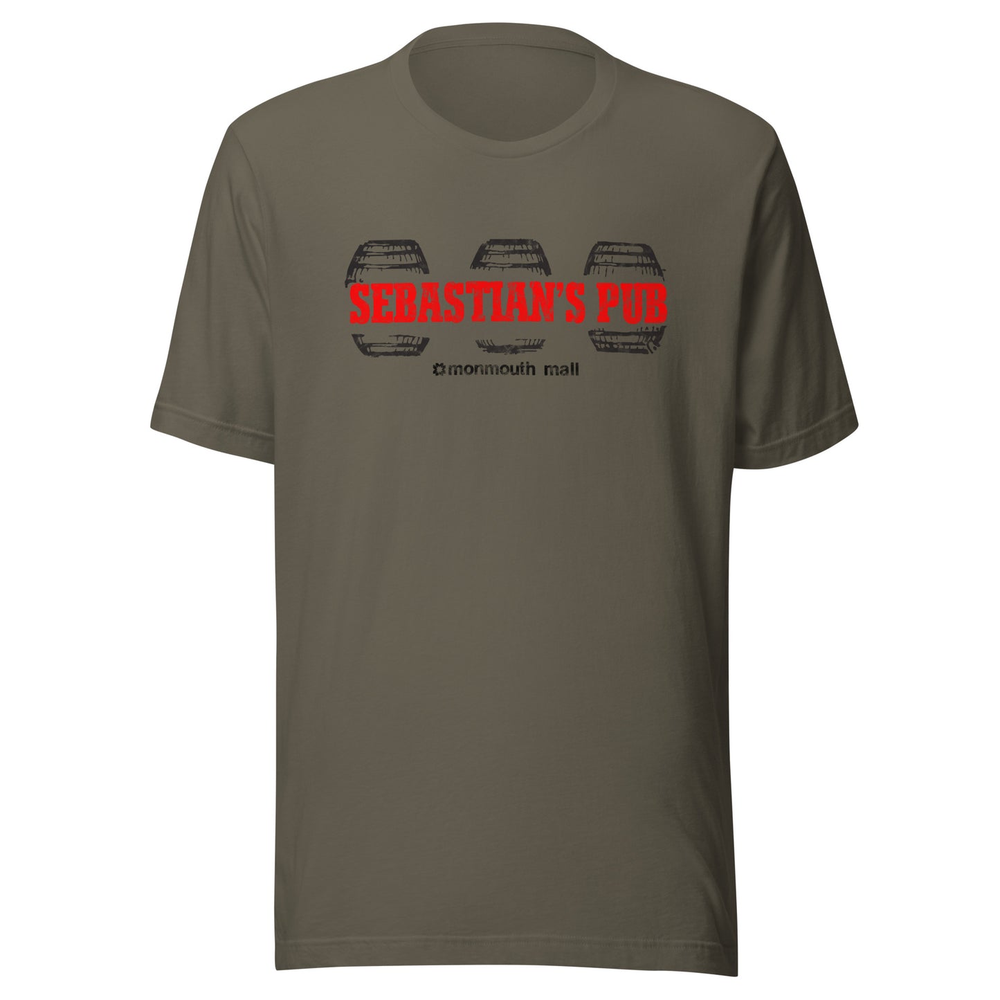 Sebastian's Pub - MONMOUTH MALL / EATONTOWN - Unisex t-shirt Army