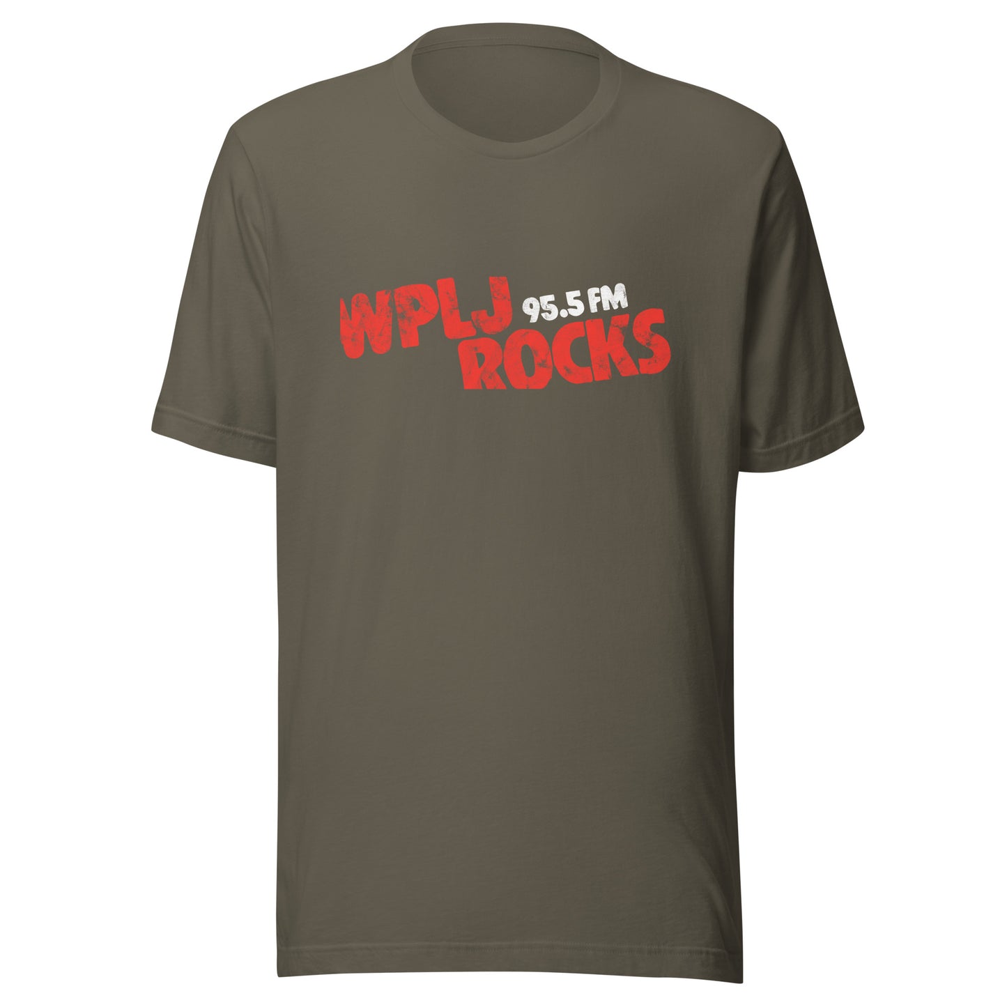 WPLJ 95.5 Rocks - NEW JERSEY / NEW YORK / CONNECTICUT - Unisex t-shirt Army