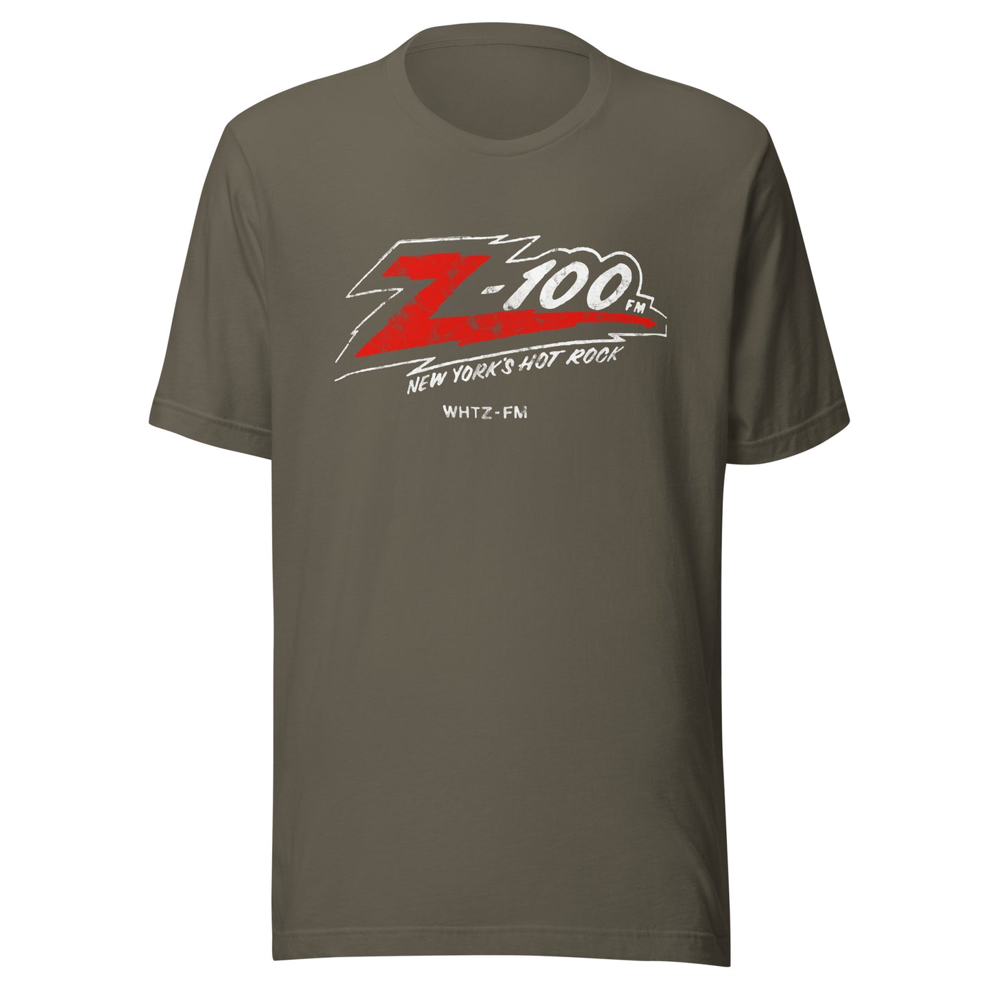 Z-100 FM New York's Hot Rock - NEW JERSEY / NEW YORK / CONNECTICUT - Unisex t-shirt Army