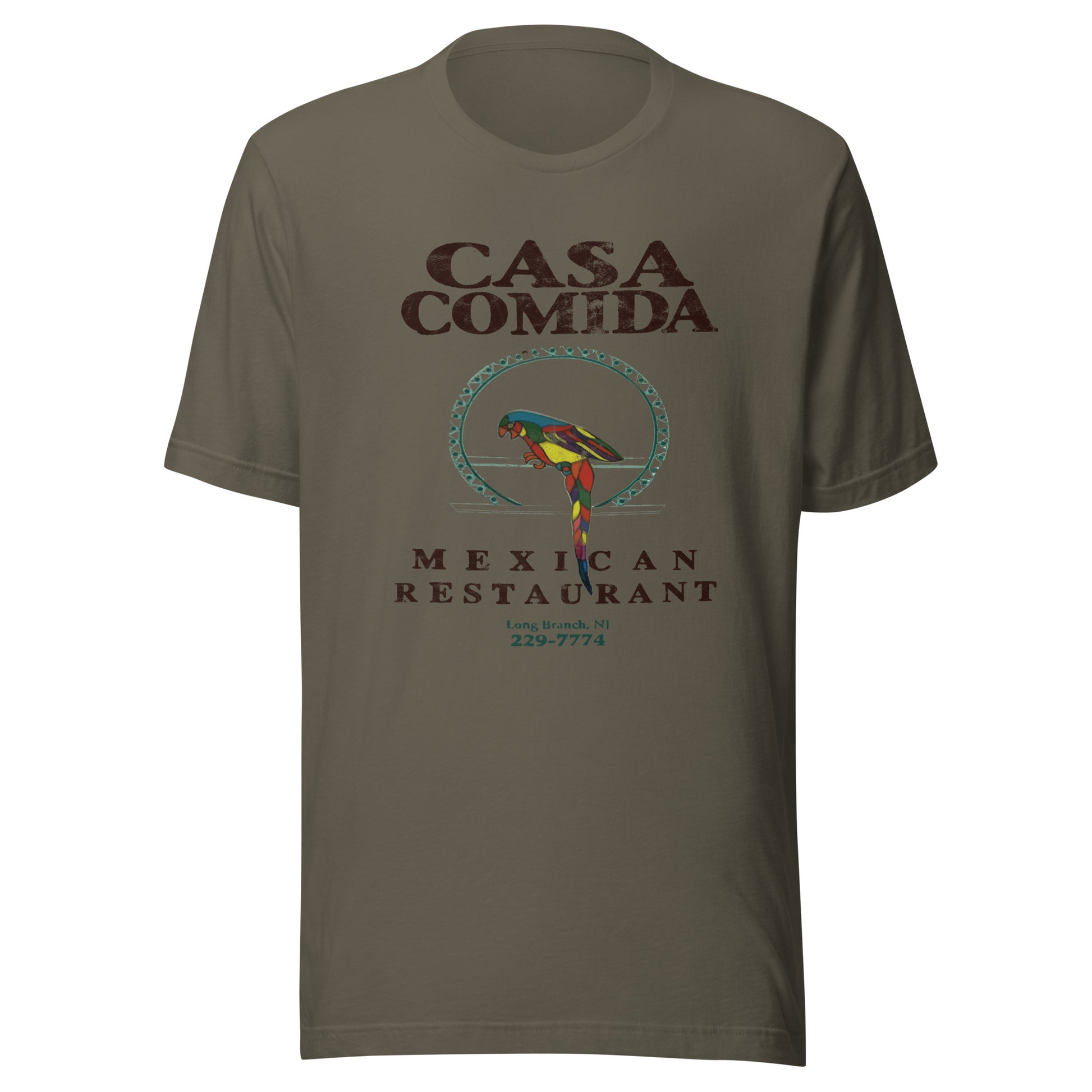 Casa Comida - LONG BRANCH - Unisex t-shirt Army