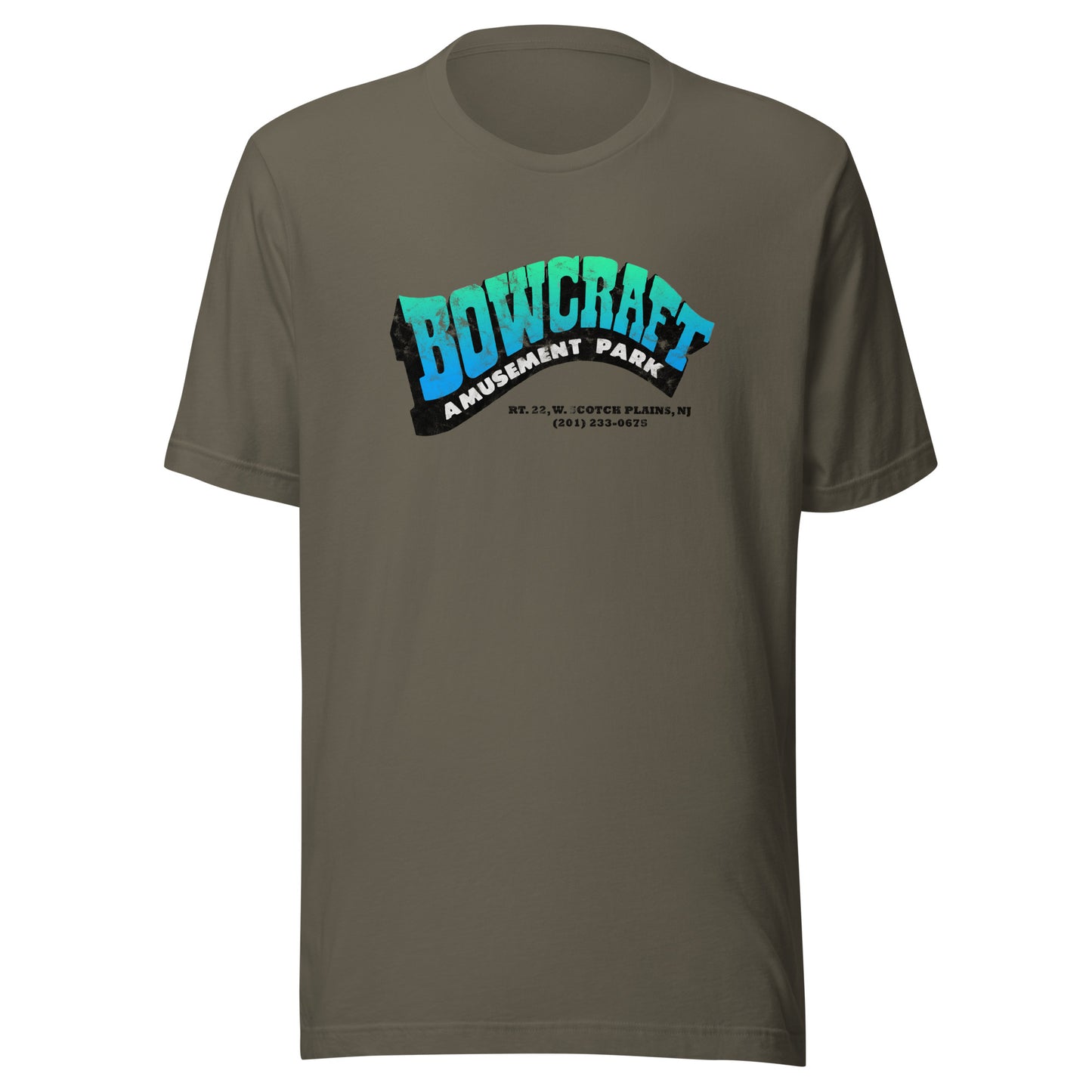 Bowcraft Amusement Park - SCOTCH PLAINS - Unisex t-shirt Army