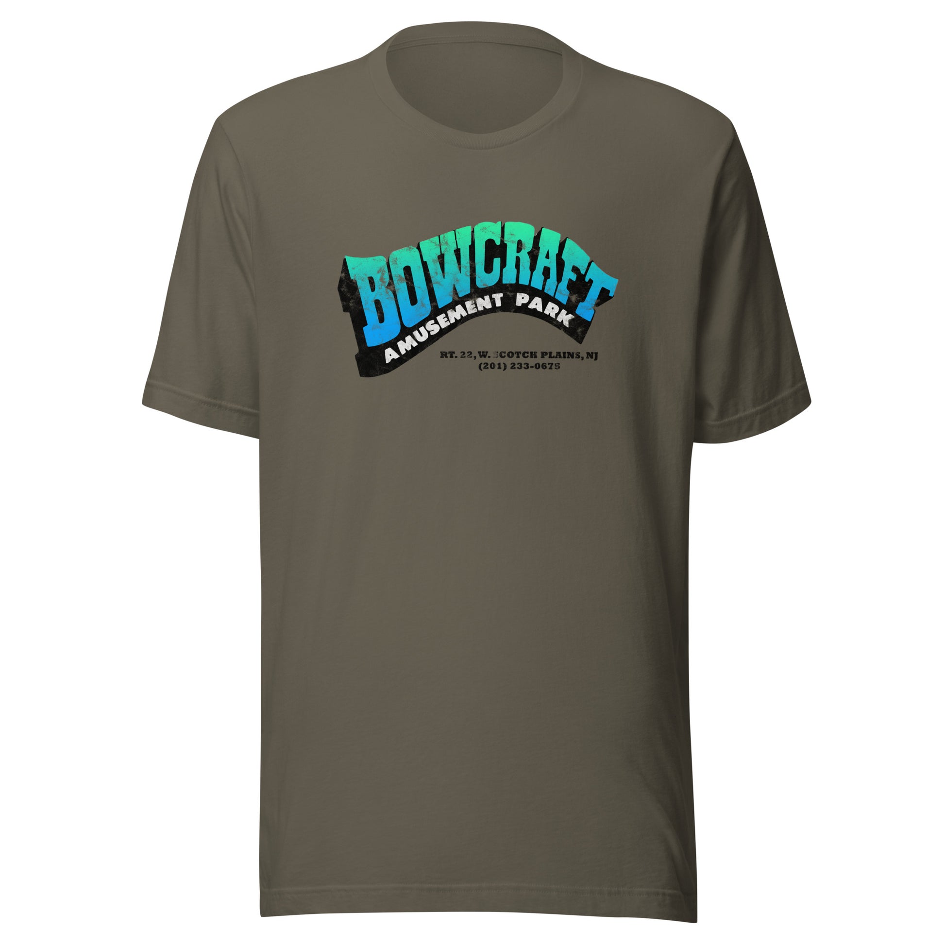 Bowcraft Amusement Park - SCOTCH PLAINS - Unisex t-shirt Army