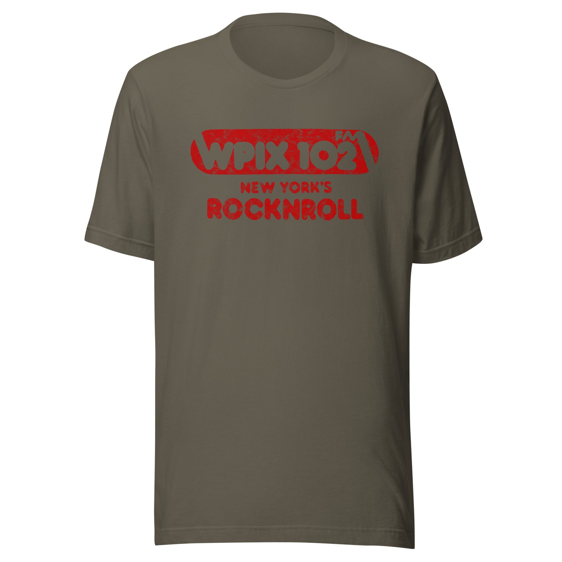 WPIX 102 FM - NEW YORK - Unisex t-shirt Army