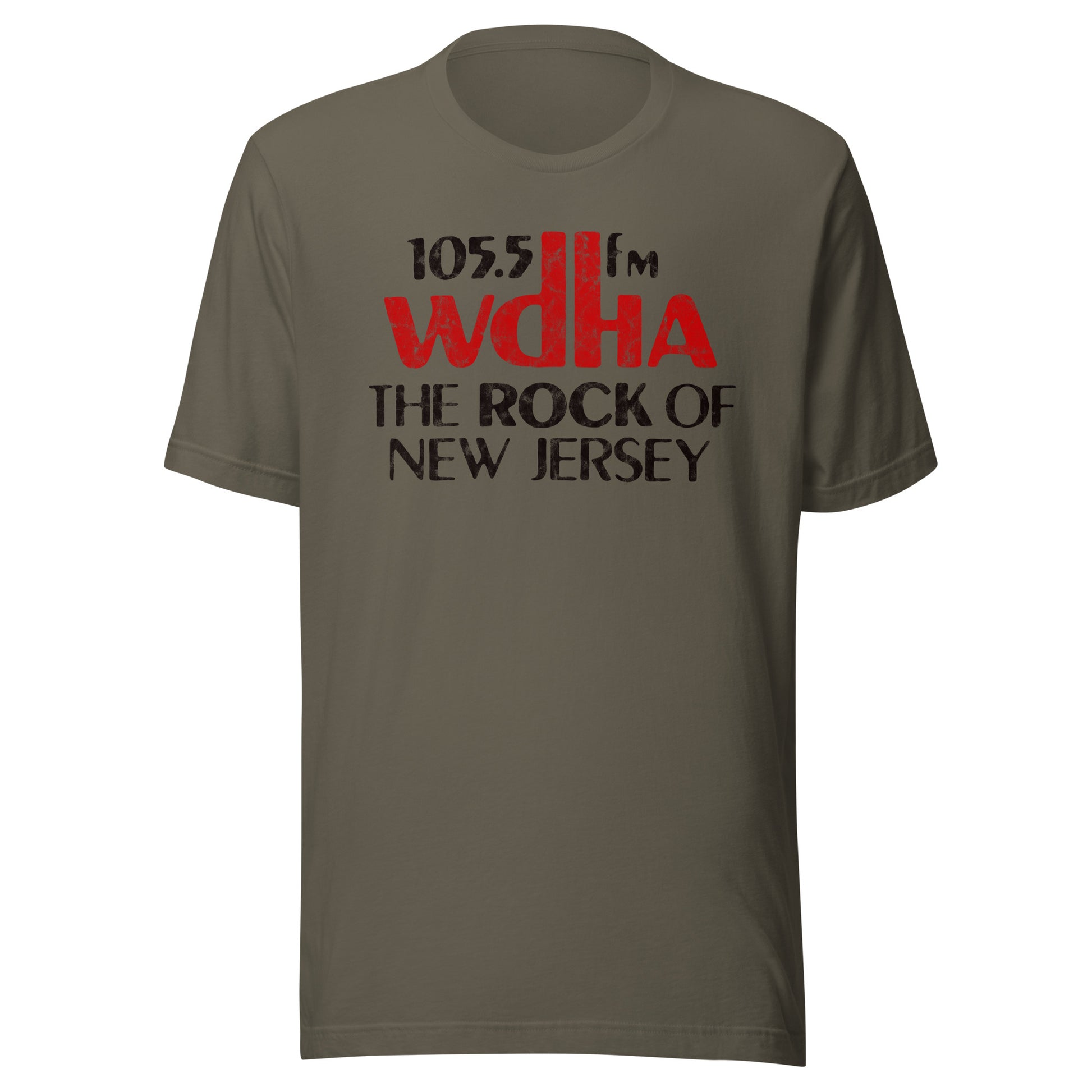 WDHA 105.5 FM - NEW YORK / NEW JERSEY - Unisex t-shirt Army
